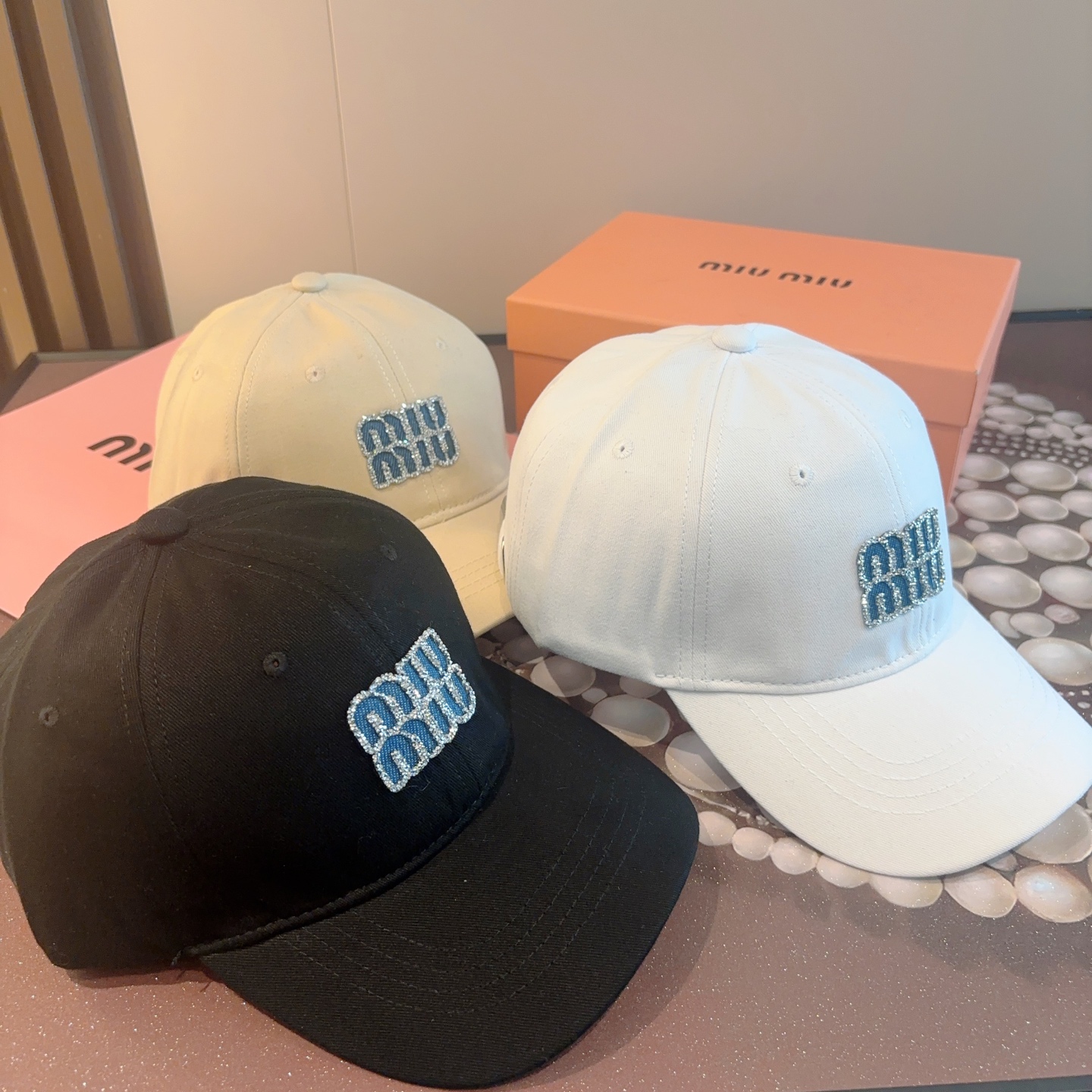 谬谬miumiu 原单 新款棒球帽，正品开模订制，原版做工细致质量超赞！