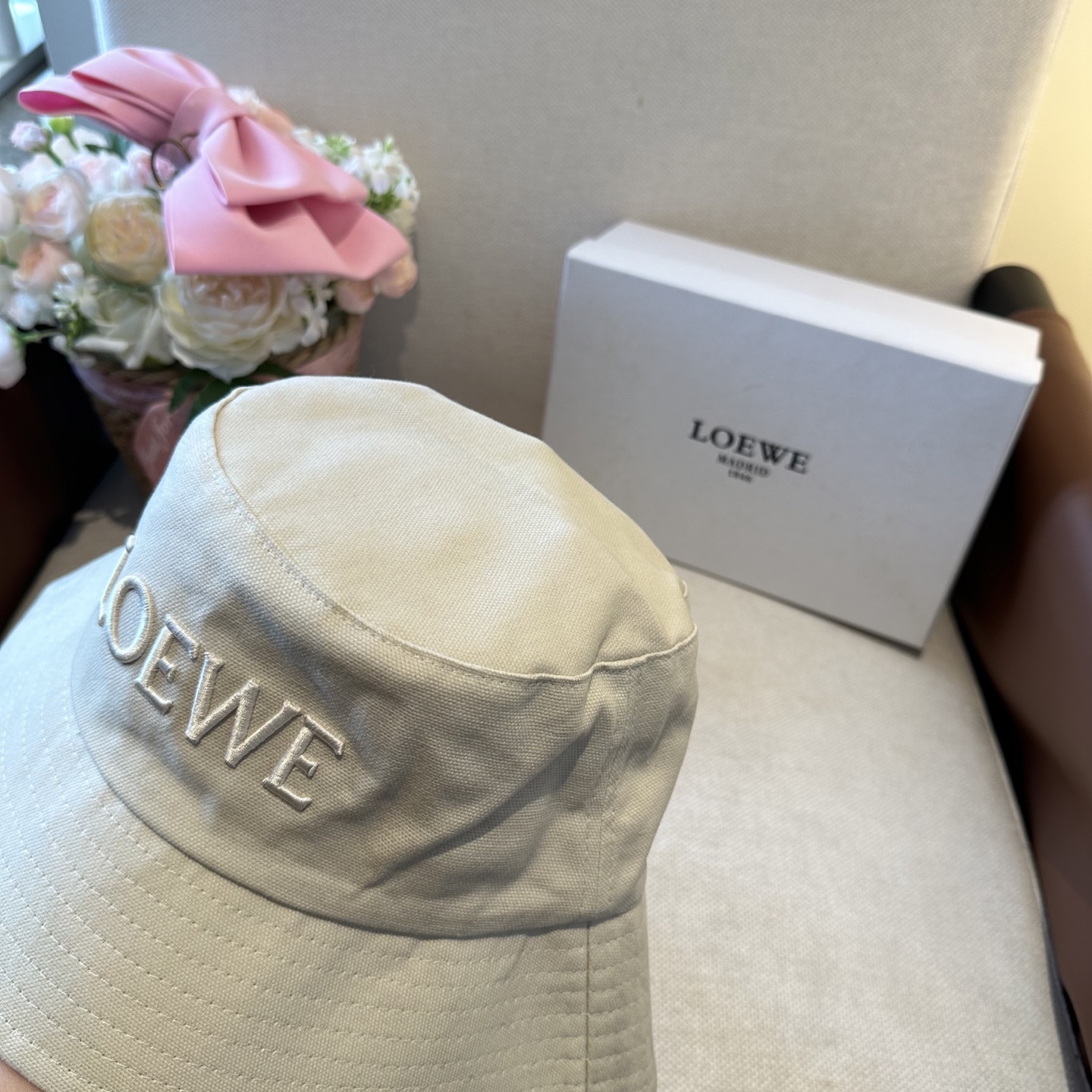 LOEWE罗意威 专柜新品渔夫帽，原单品质，内标齐全，头围57cm