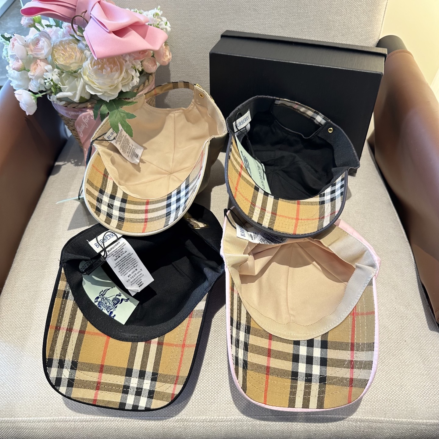 巴宝莉BURBERRY官网同步上线 韩版新款英伦风定制款1:1原单品质 男女通用棒球帽 美邦工艺 高版品