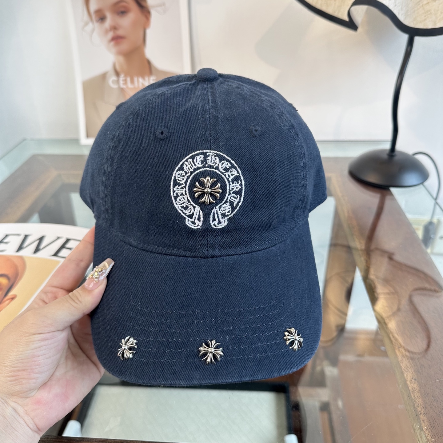 Chrome hearts 克罗心 新款十字架 高品质棒球帽，高端定制版！网红时尚博主同款！墙裂推荐！质