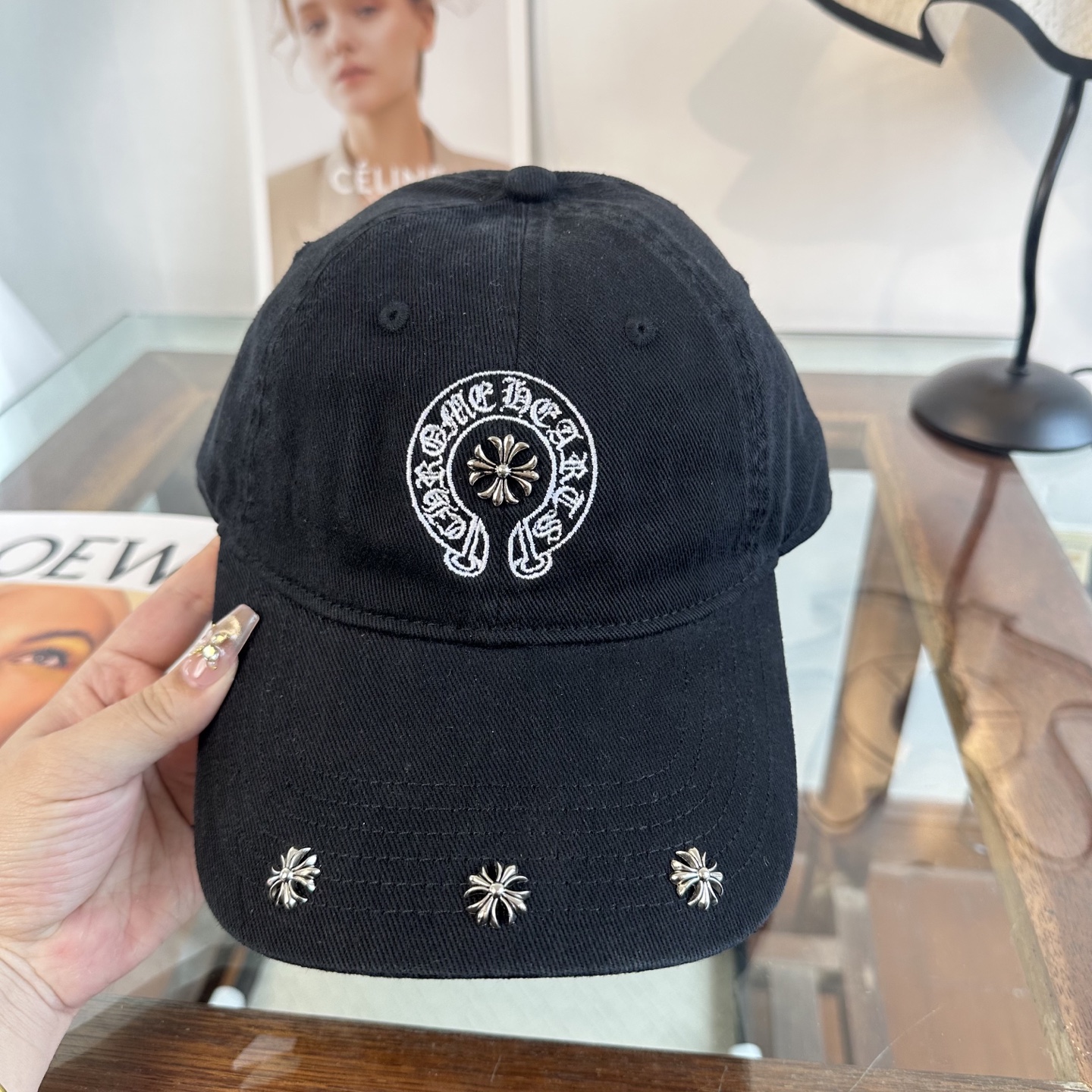 Chrome hearts 克罗心 新款十字架 高品质棒球帽，高端定制版！网红时尚博主同款！墙裂推荐！质