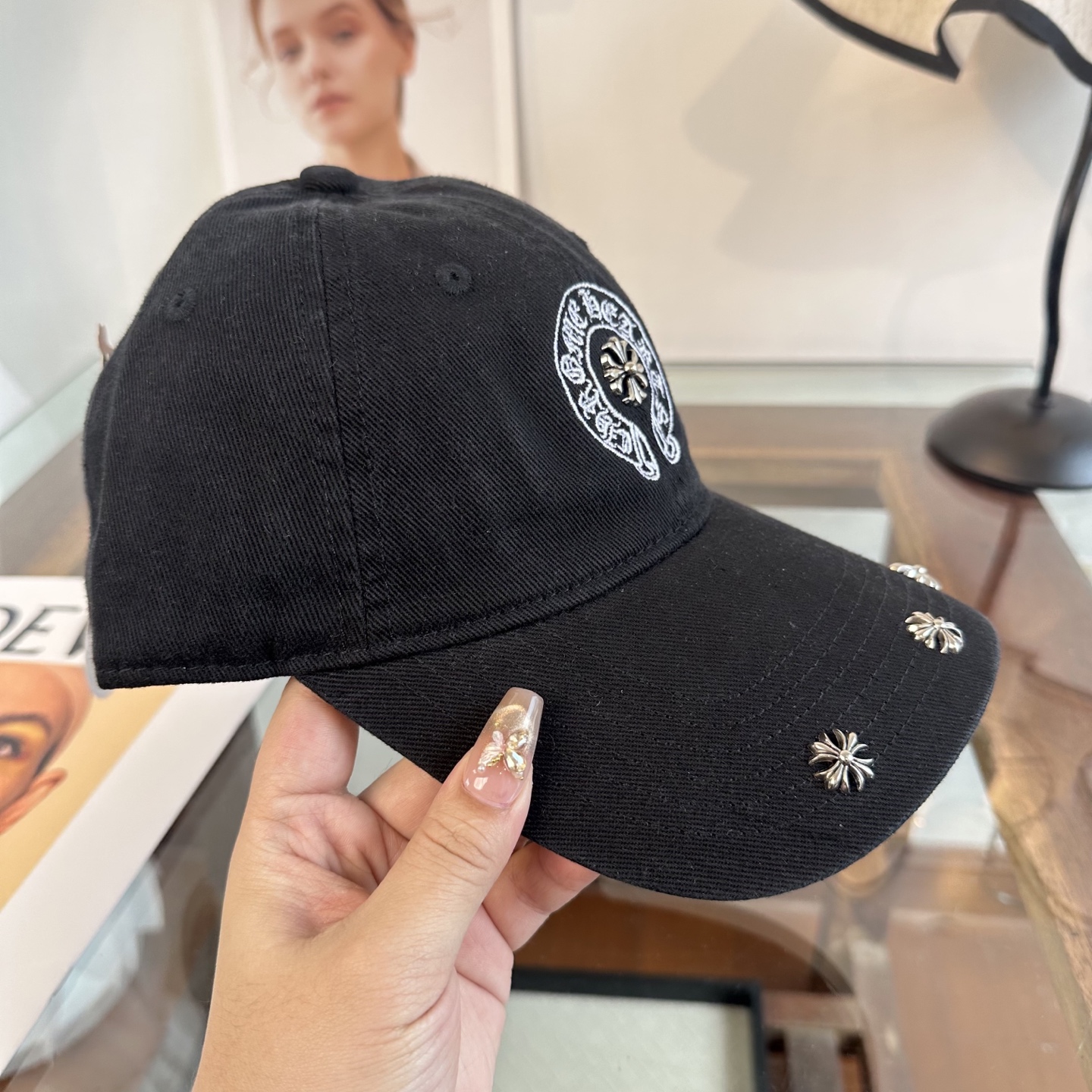 Chrome hearts 克罗心 新款十字架 高品质棒球帽，高端定制版！网红时尚博主同款！墙裂推荐！质