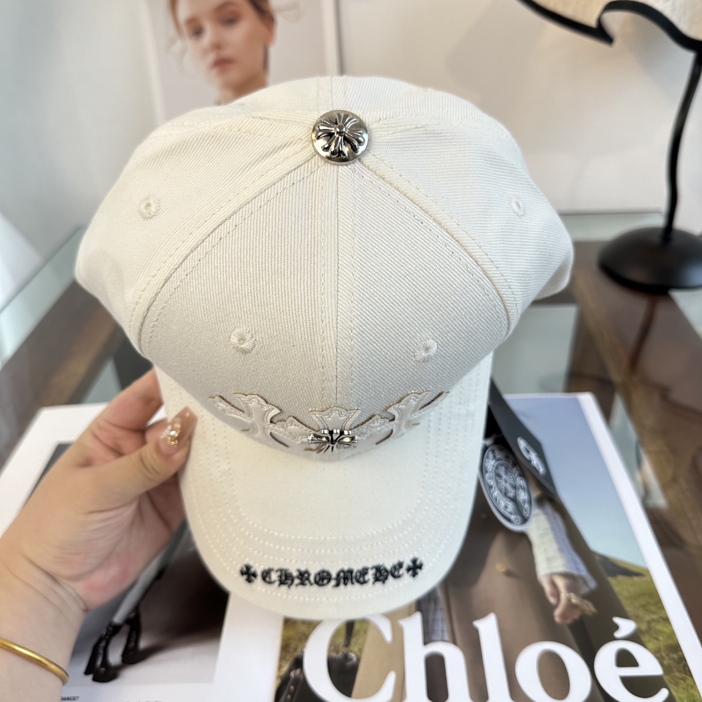 Chrome hearts 克罗心 新款十字架 高品质棒球帽，高端定制版！网红时尚博主同款！墙裂推荐！质