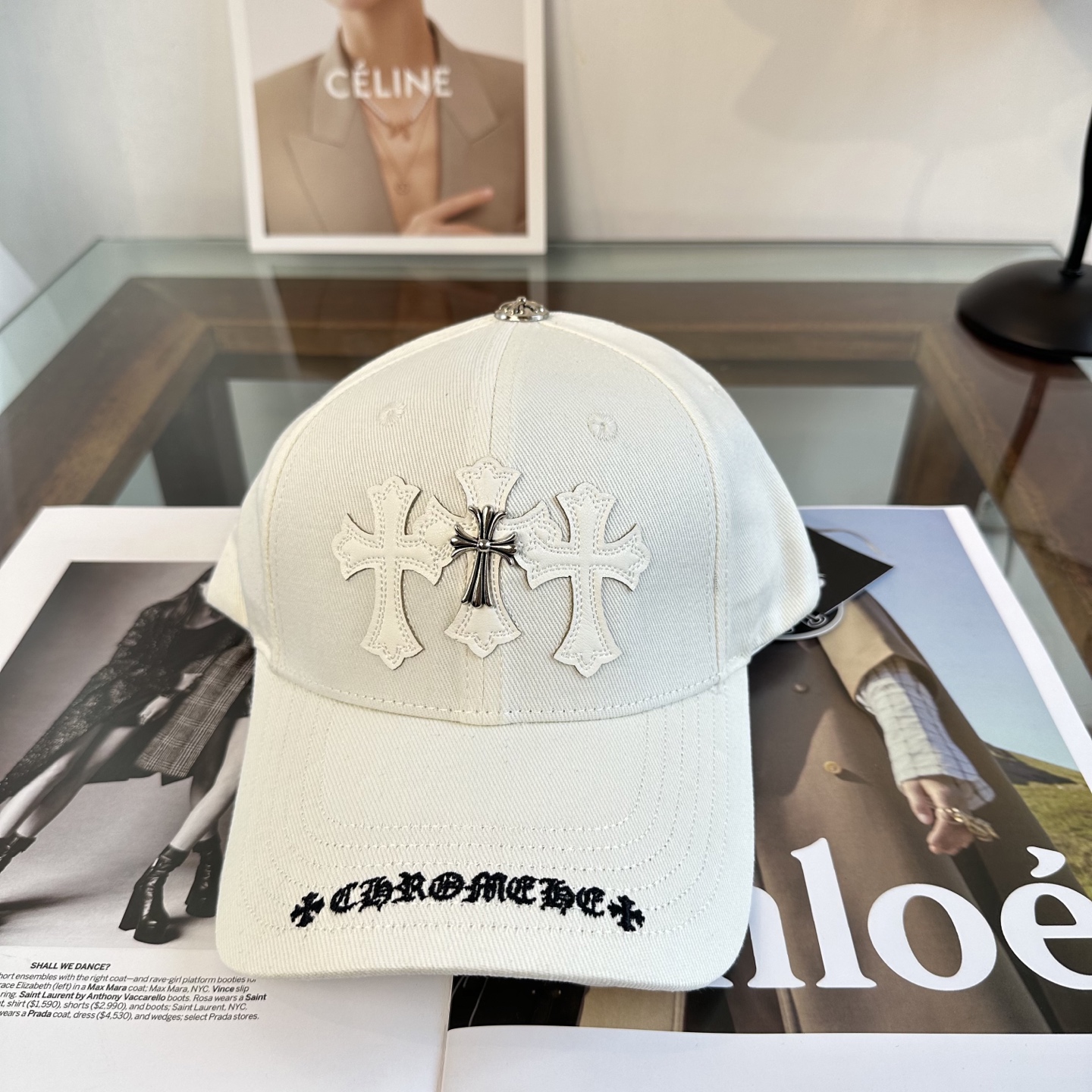 Chrome hearts 克罗心 新款十字架 高品质棒球帽，高端定制版！网红时尚博主同款！墙裂推荐！质