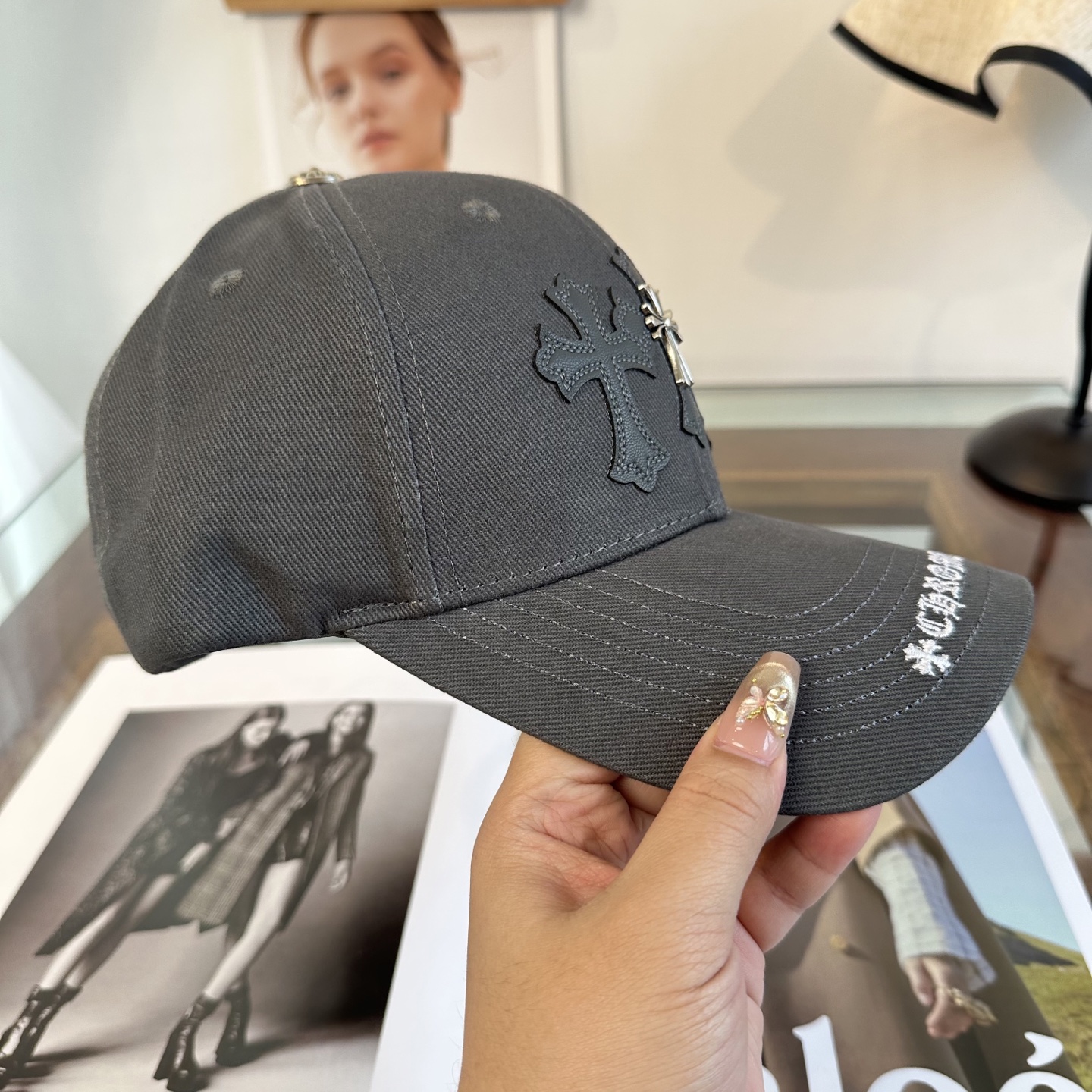 Chrome hearts 克罗心 新款十字架 高品质棒球帽，高端定制版！网红时尚博主同款！墙裂推荐！质