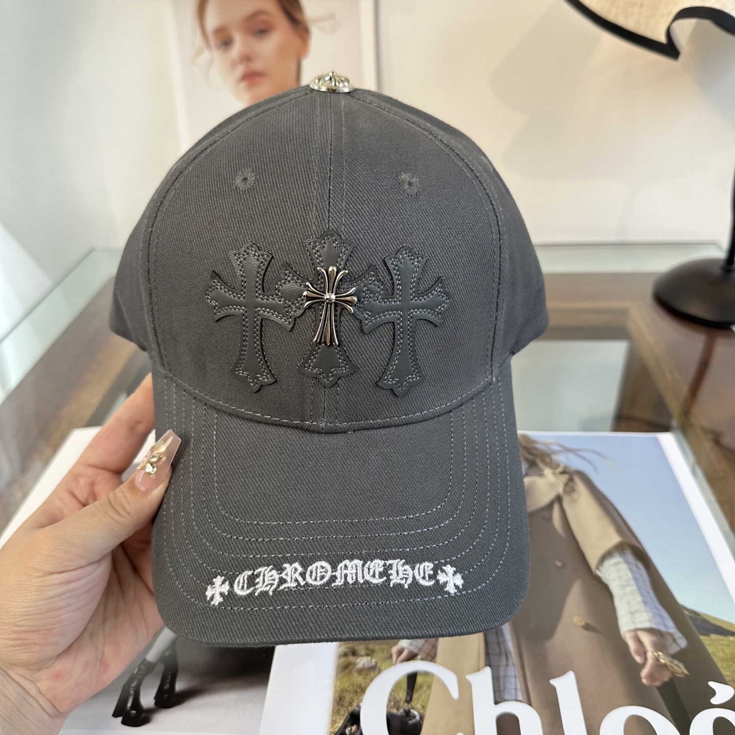 Chrome hearts 克罗心 新款十字架 高品质棒球帽，高端定制版！网红时尚博主同款！墙裂推荐！质