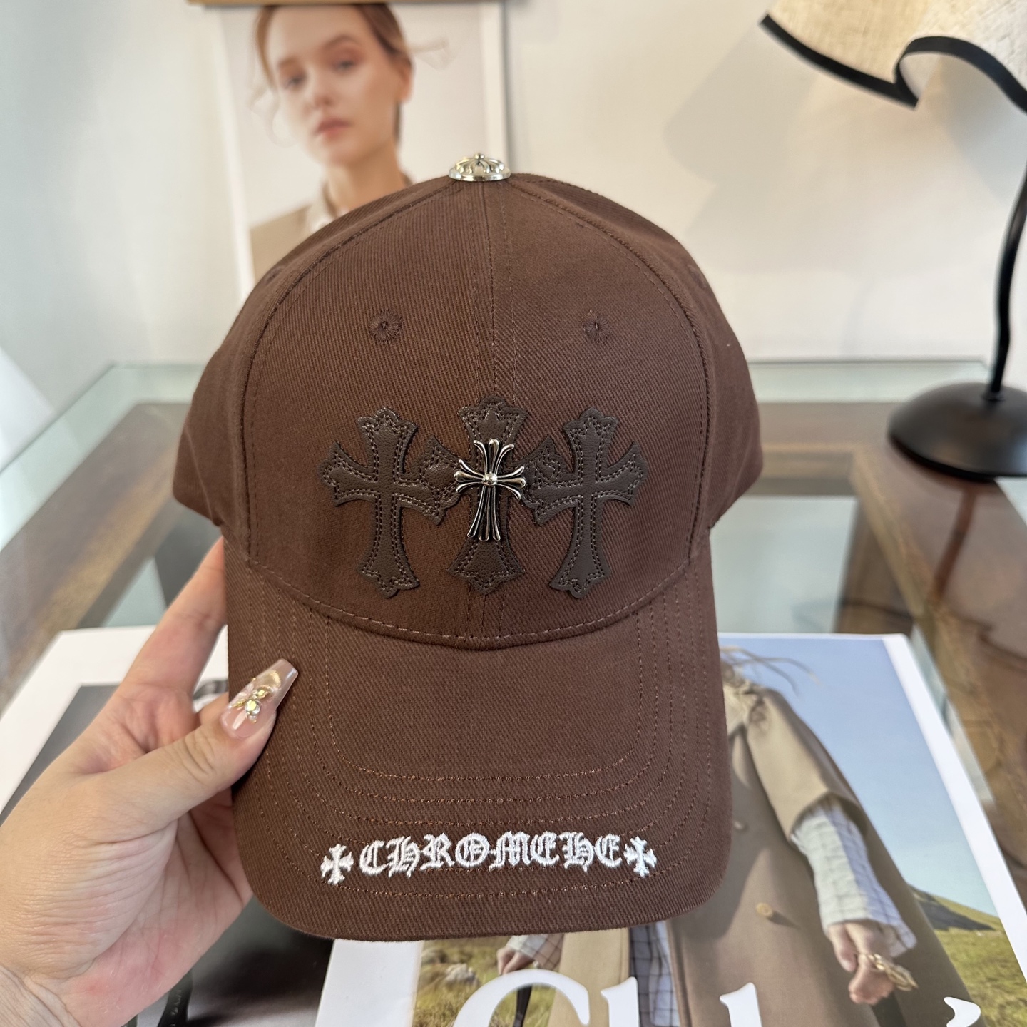 Chrome hearts 克罗心 新款十字架 高品质棒球帽，高端定制版！网红时尚博主同款！墙裂推荐！质