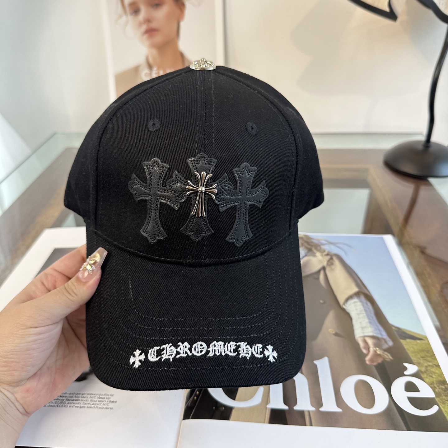 Chrome hearts 克罗心 新款十字架 高品质棒球帽，高端定制版！网红时尚博主同款！墙裂推荐！质