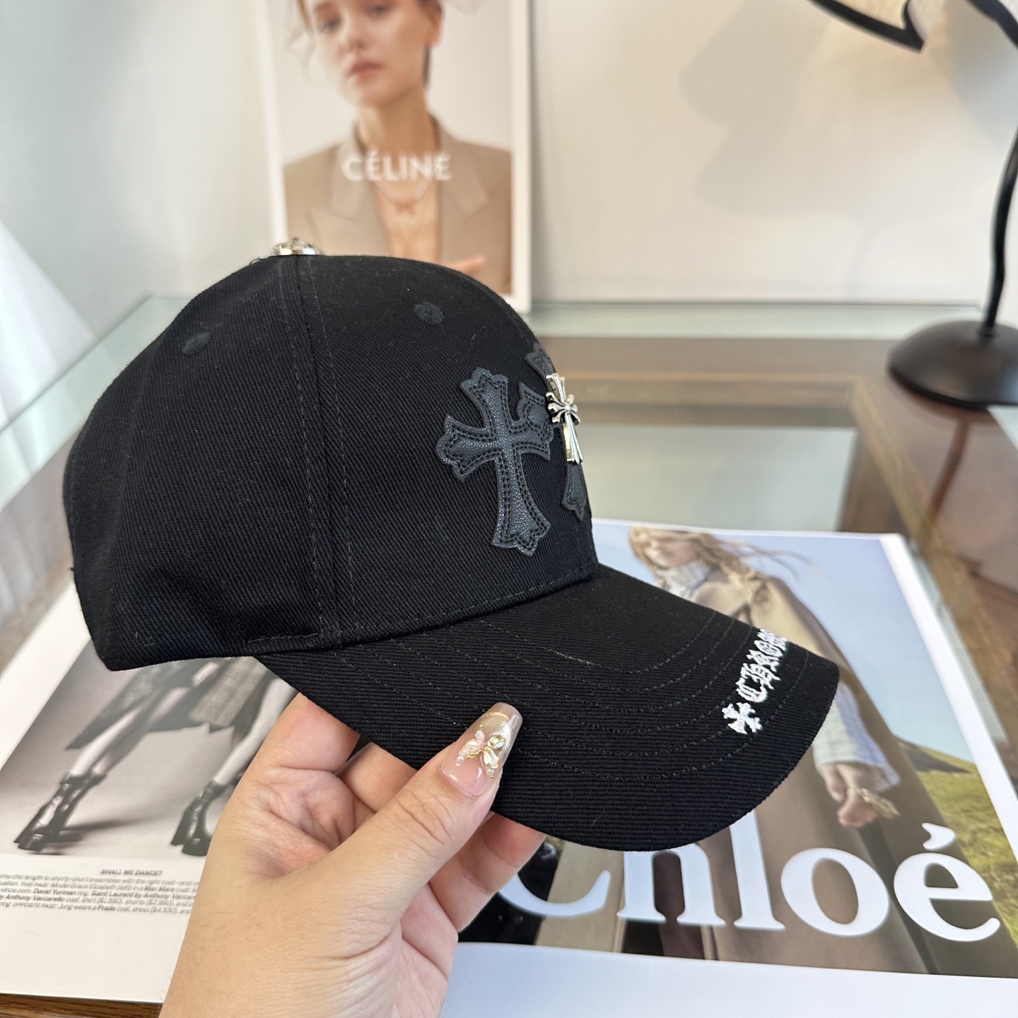 Chrome hearts 克罗心 新款十字架 高品质棒球帽，高端定制版！网红时尚博主同款！墙裂推荐！质