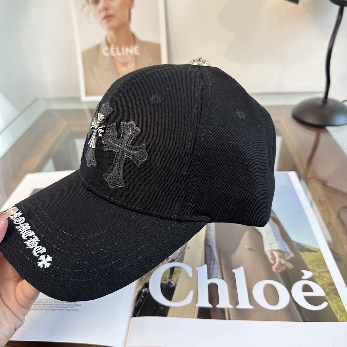 Chrome hearts 克罗心 新款十字架 高品质棒球帽，高端定制版！网红时尚博主同款！墙裂推荐！质