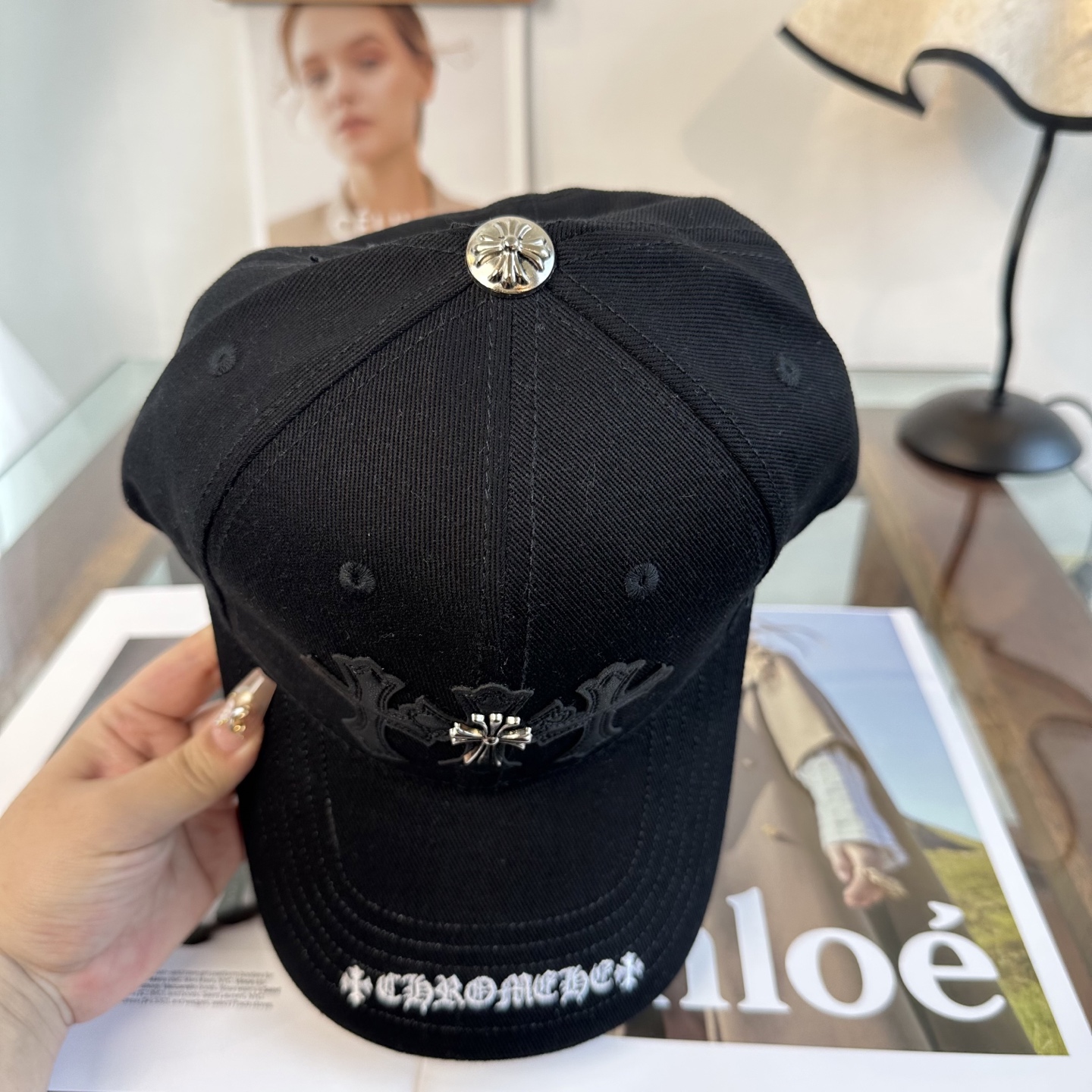 Chrome hearts 克罗心 新款十字架 高品质棒球帽，高端定制版！网红时尚博主同款！墙裂推荐！质