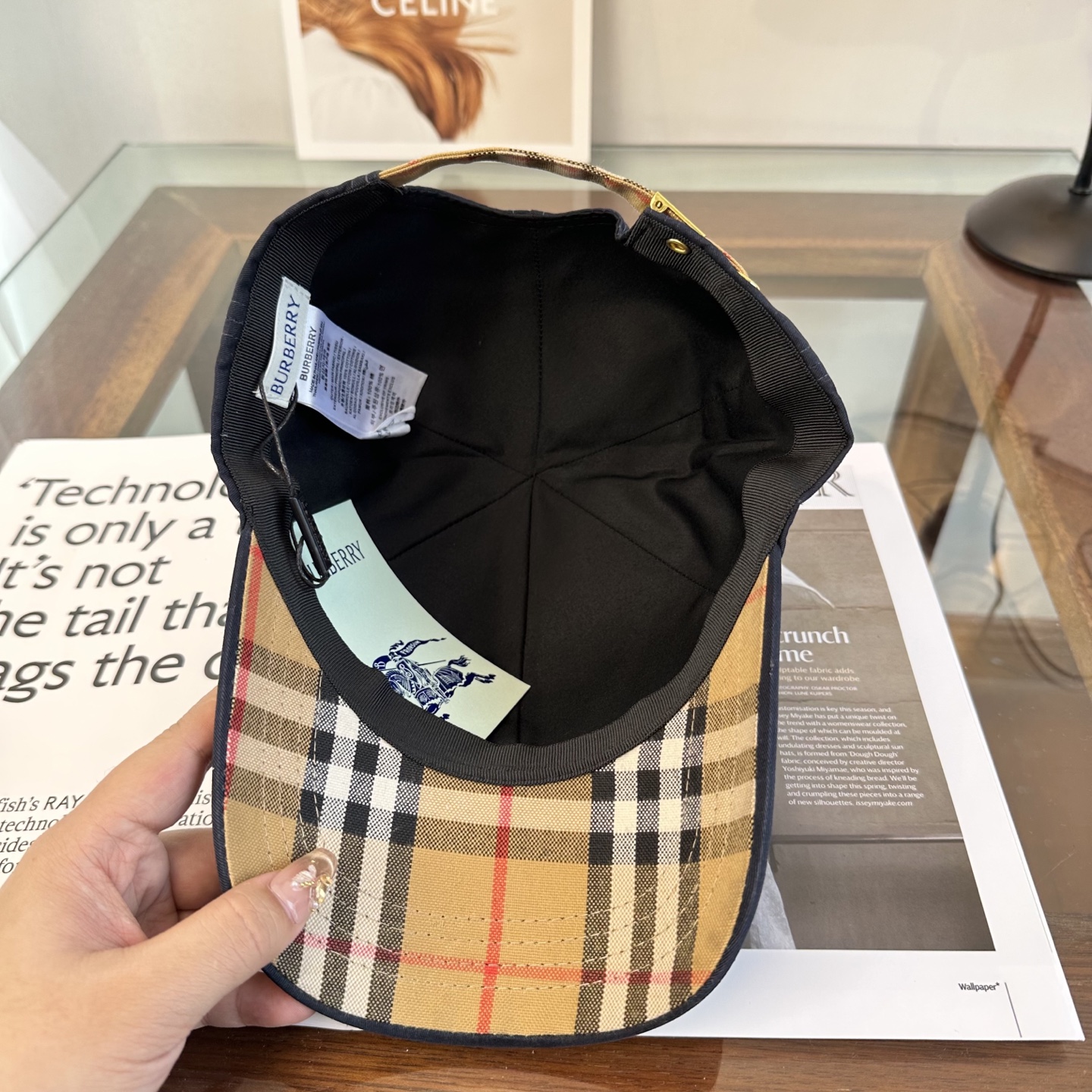 巴宝莉BURBERRY官网同步上线 韩版新款英伦风定制款1:1原单品质 男女通用棒球帽 美邦工艺 高版品