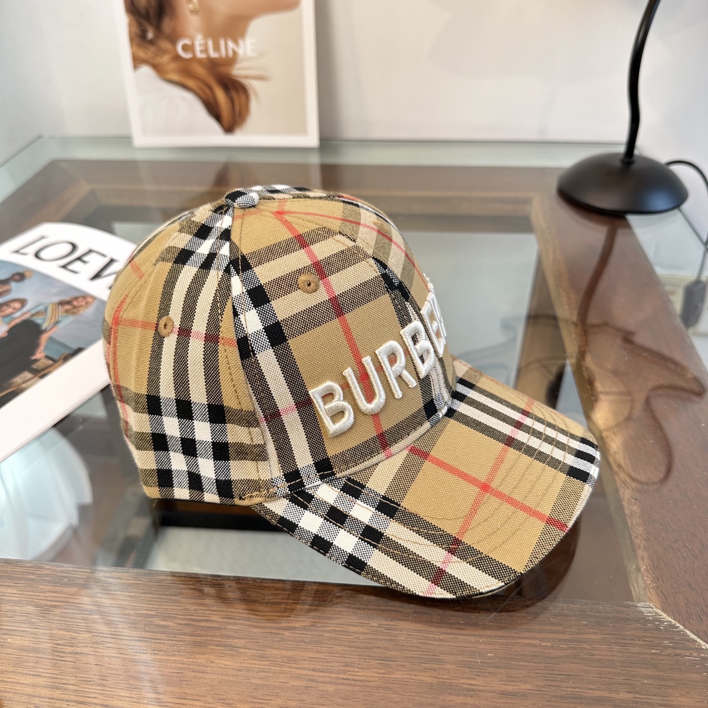 Burberry 巴宝莉BURBERRY 上线 韩版新款英伦风定制款1:1 男女通用棒球帽 美邦工艺 高版品质质量