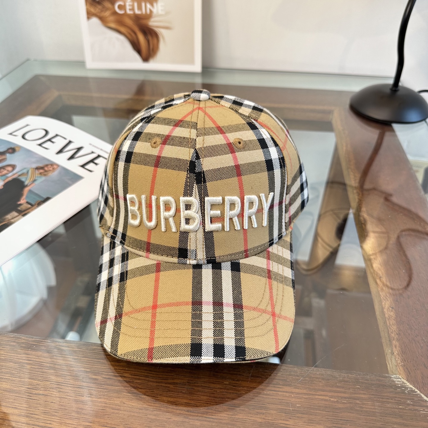 Burberry 巴宝莉BURBERRY 上线 韩版新款英伦风定制款1:1 男女通用棒球帽 美邦工艺 高版品质质量