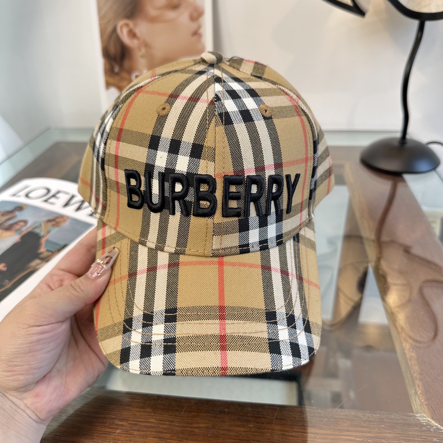 Burberry 巴宝莉BURBERRY 上线 韩版新款英伦风定制款1:1 男女通用棒球帽 美邦工艺 高版品质质量