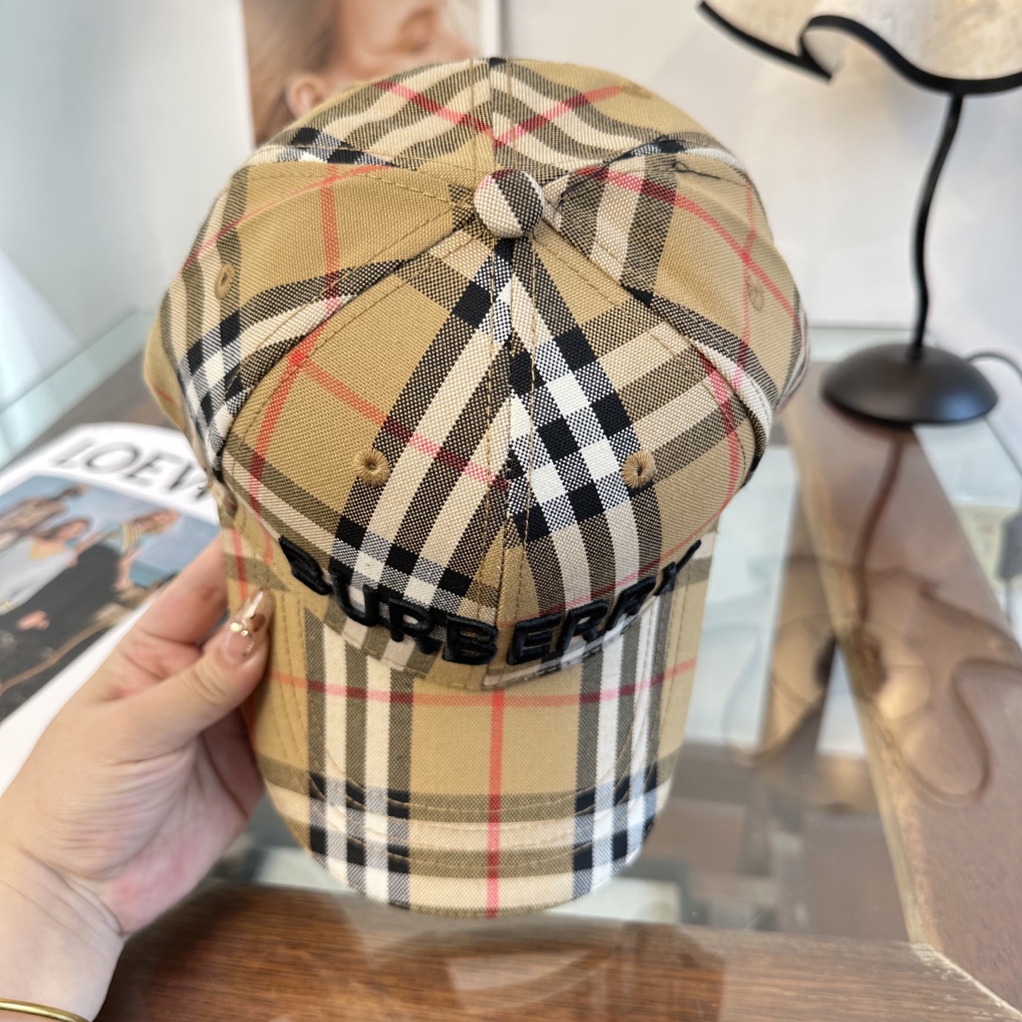 Burberry 巴宝莉BURBERRY 上线 韩版新款英伦风定制款1:1 男女通用棒球帽 美邦工艺 高版品质质量