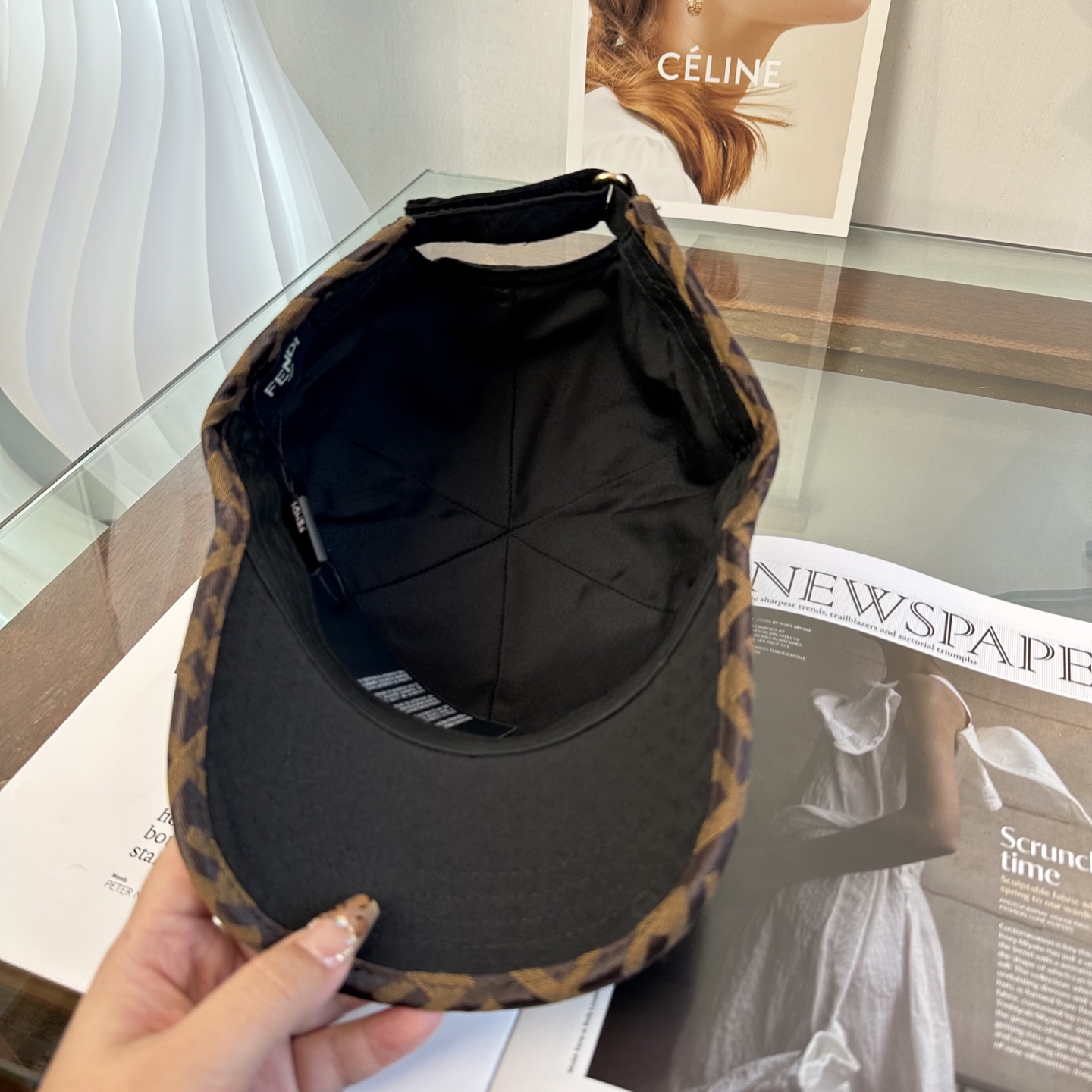 FENDI芬迪 新款棒球帽🧢 经典FF中古单品，气质穿搭单品，质量杠杠👍