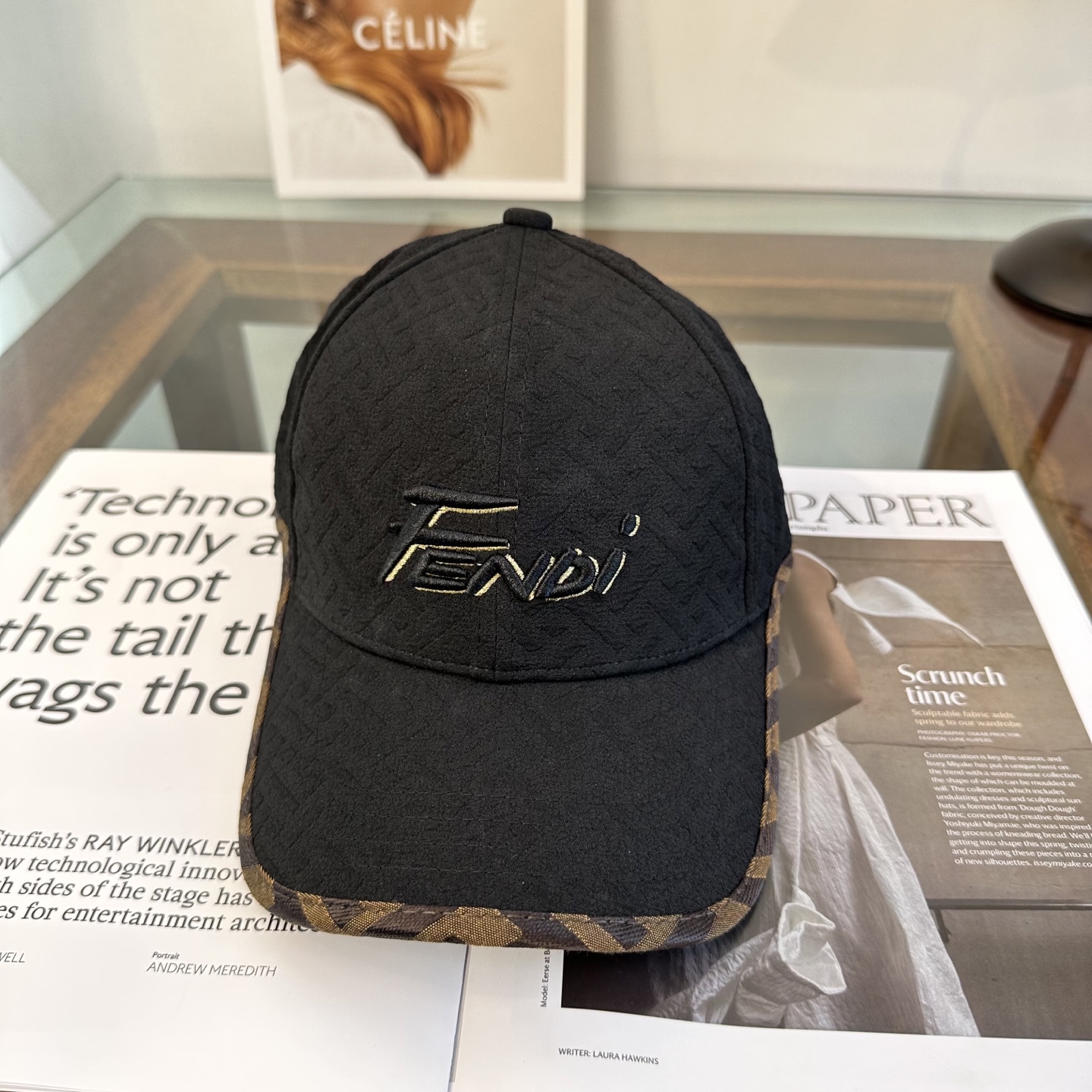 FENDI芬迪 新款棒球帽🧢 经典FF中古单品，气质穿搭单品，质量杠杠👍