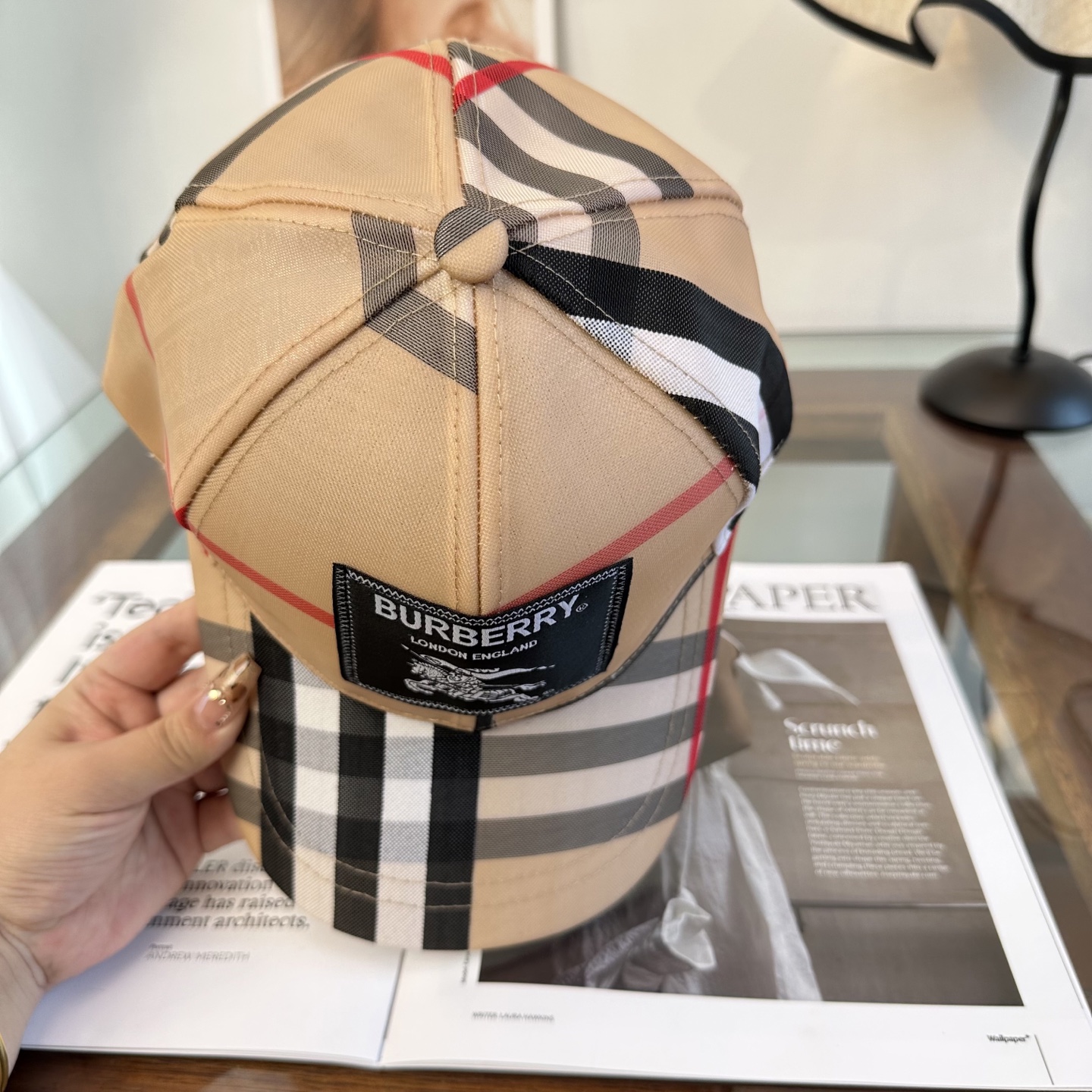 巴宝莉BURBERRY官网同步上线 韩版新款英伦风定制款1:1原单品质 男女通用棒球帽 美邦工艺 高版品