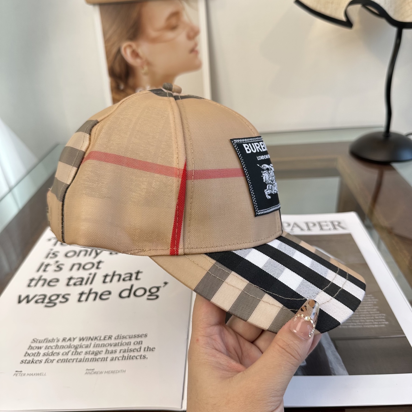 巴宝莉BURBERRY官网同步上线 韩版新款英伦风定制款1:1原单品质 男女通用棒球帽 美邦工艺 高版品