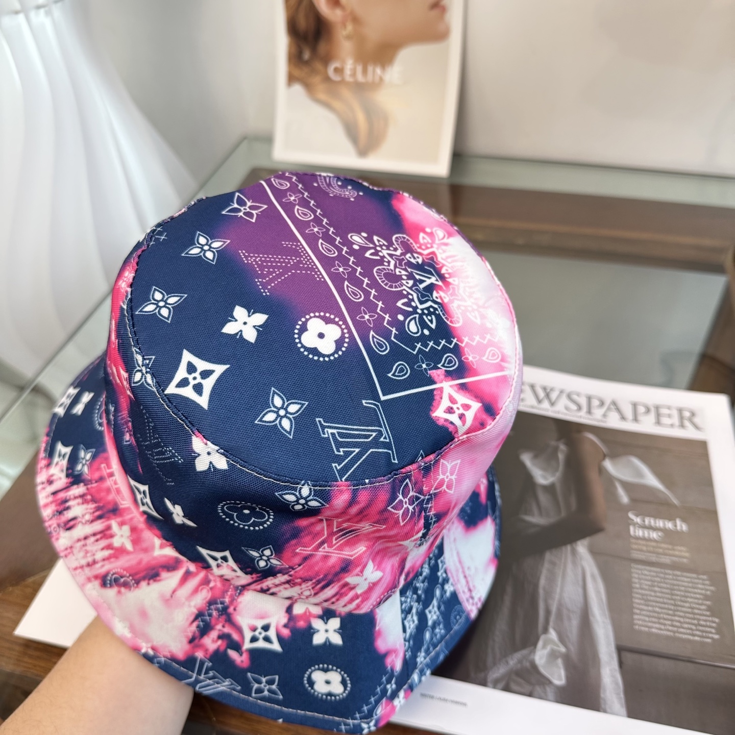 Lv路易威登2026新款可遮阳帽女透气渔夫帽度假旅游拍照时尚搭子