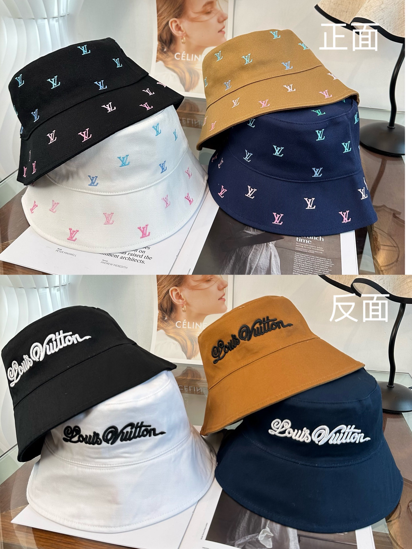 Louis Vuitton Lv路易威登2026新款可遮阳帽女透气渔夫帽