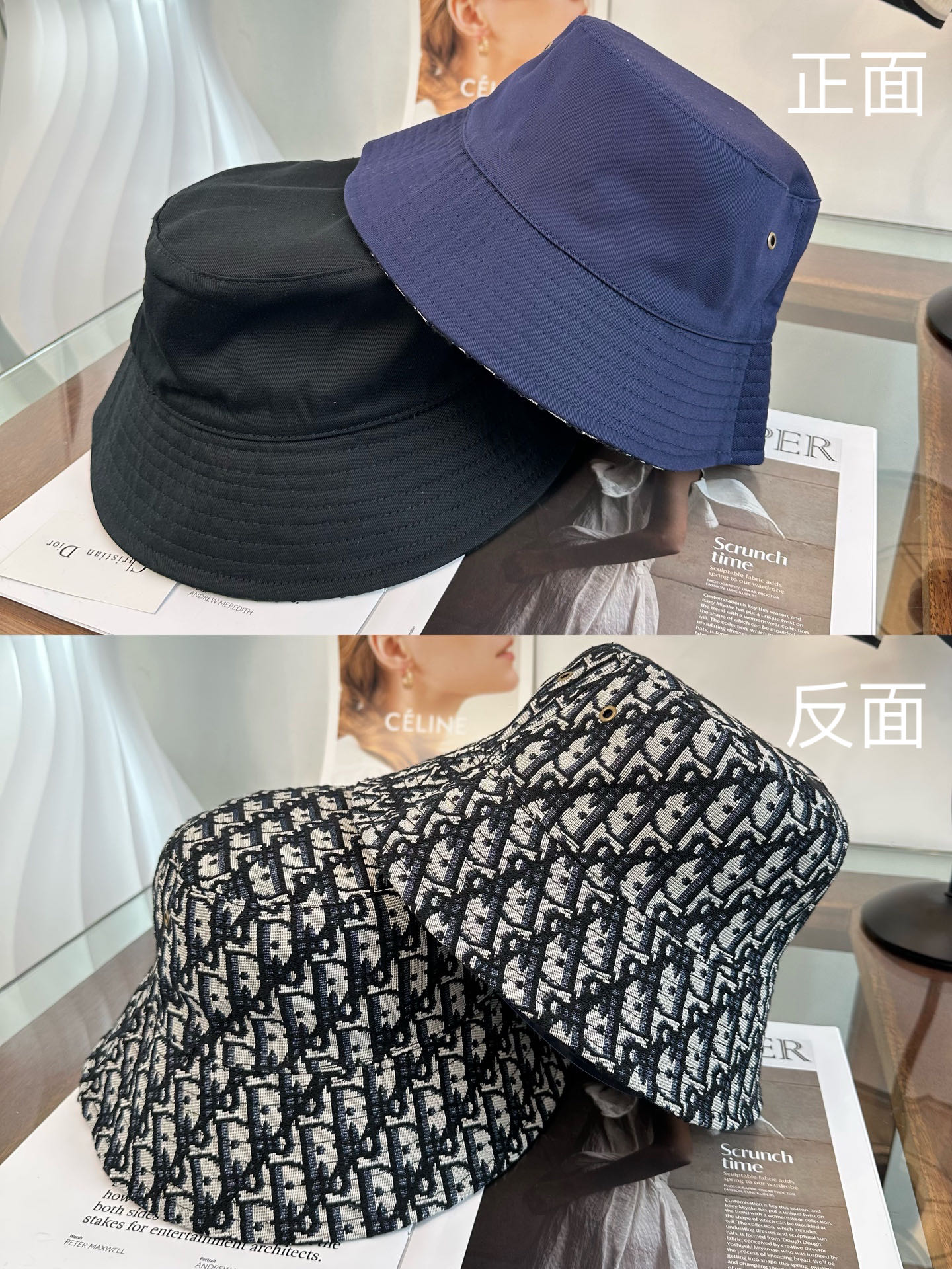Dior 迪奥Dior 官网最新迪奥logo渔夫帽，防晒指数超高，特别显脸小，有型不软塌，可随意折叠，携带方便