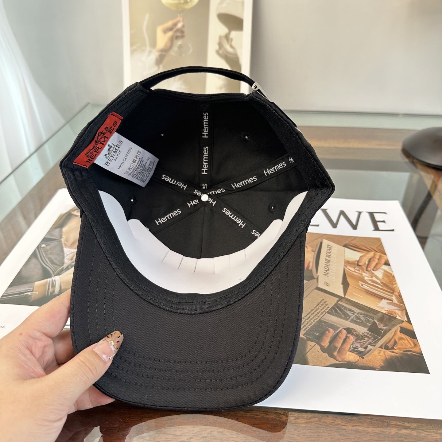 HERMÈS (爱马仕)最新款原单棒球帽 正品开模订制，做工细致，时尚帅气质量超赞！