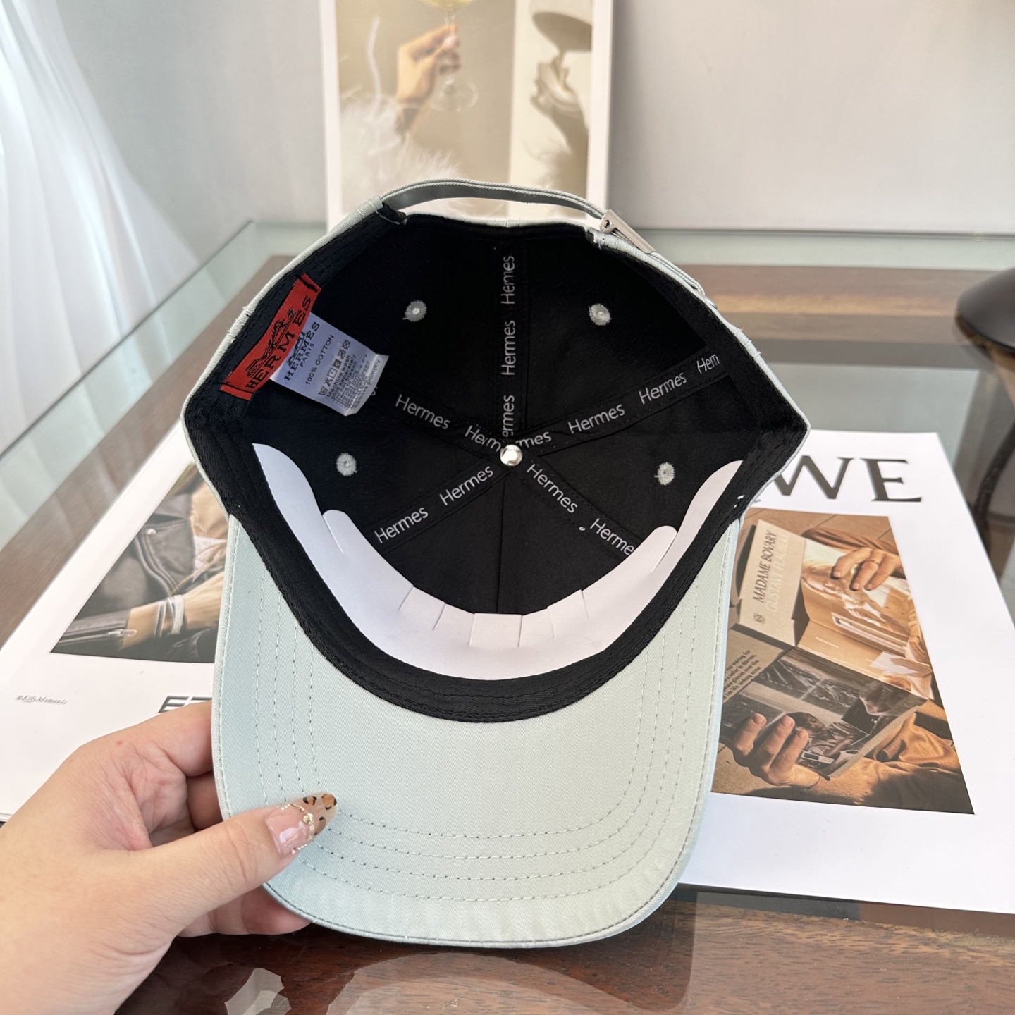 HERMÈS (爱马仕)最新款原单棒球帽 正品开模订制，做工细致，时尚帅气质量超赞！