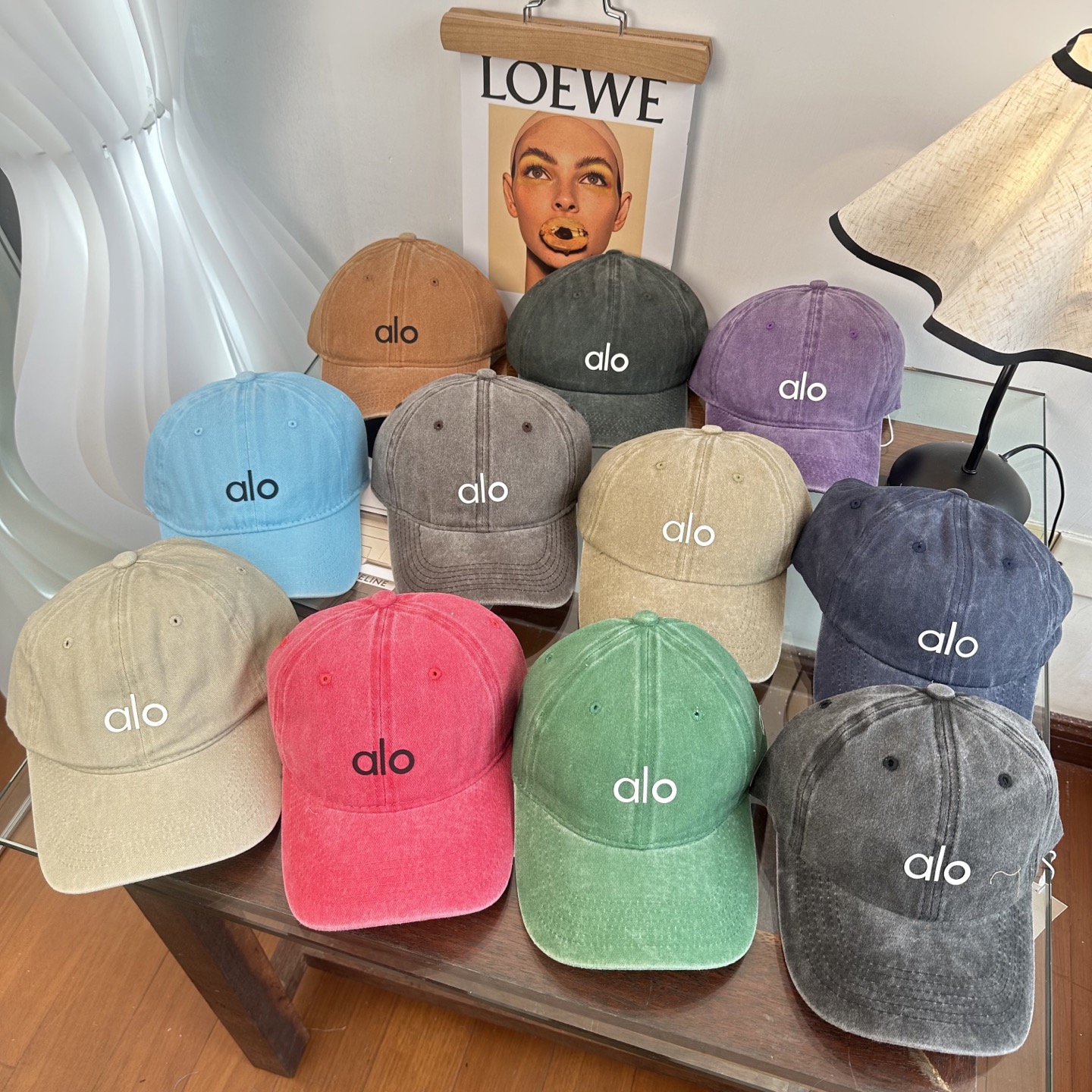 Alo 🔥爆款 新款棒球帽定制面料，简约时尚更透气，超火爆现货秒发