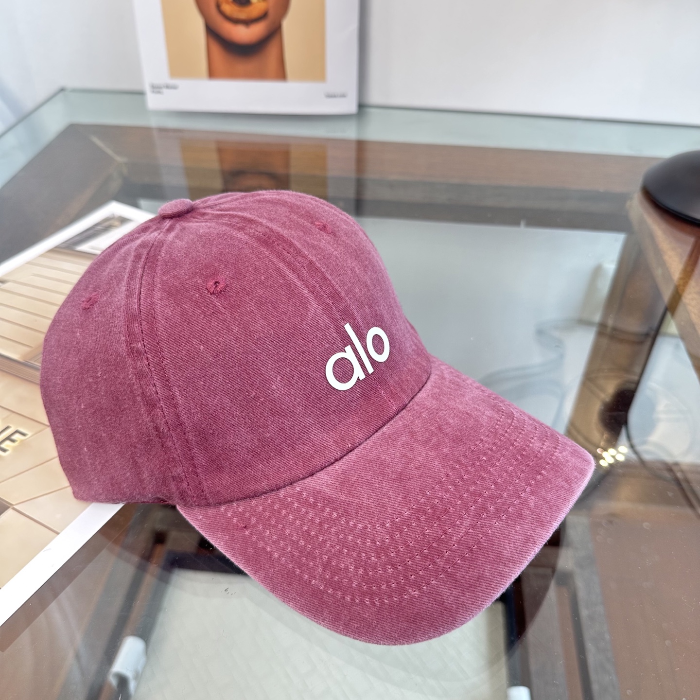 Alo 🔥爆款 新款棒球帽定制面料，简约时尚更透气，超火爆现货秒发