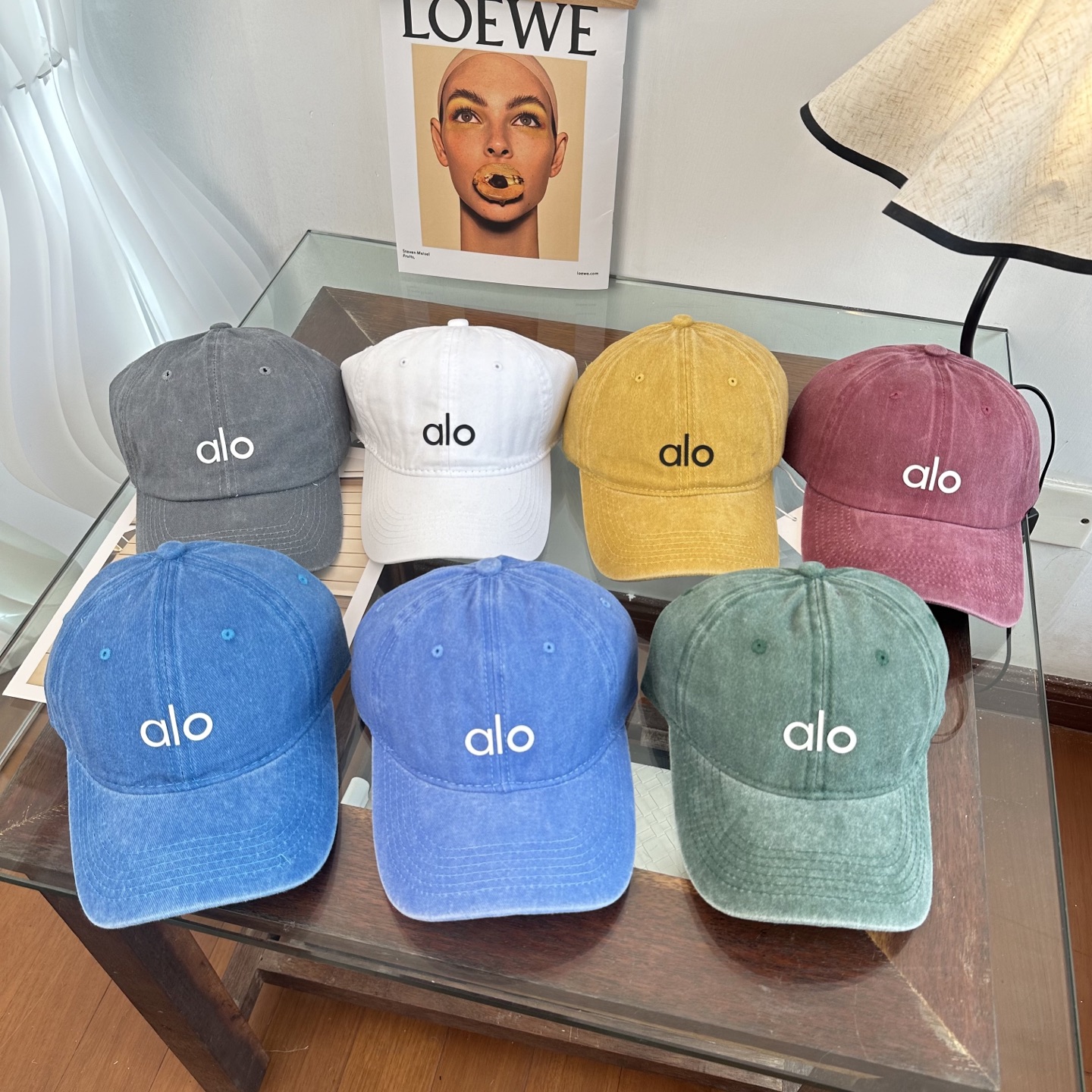 Alo 🔥爆款 新款棒球帽定制面料，简约时尚更透气，超火爆现货秒发