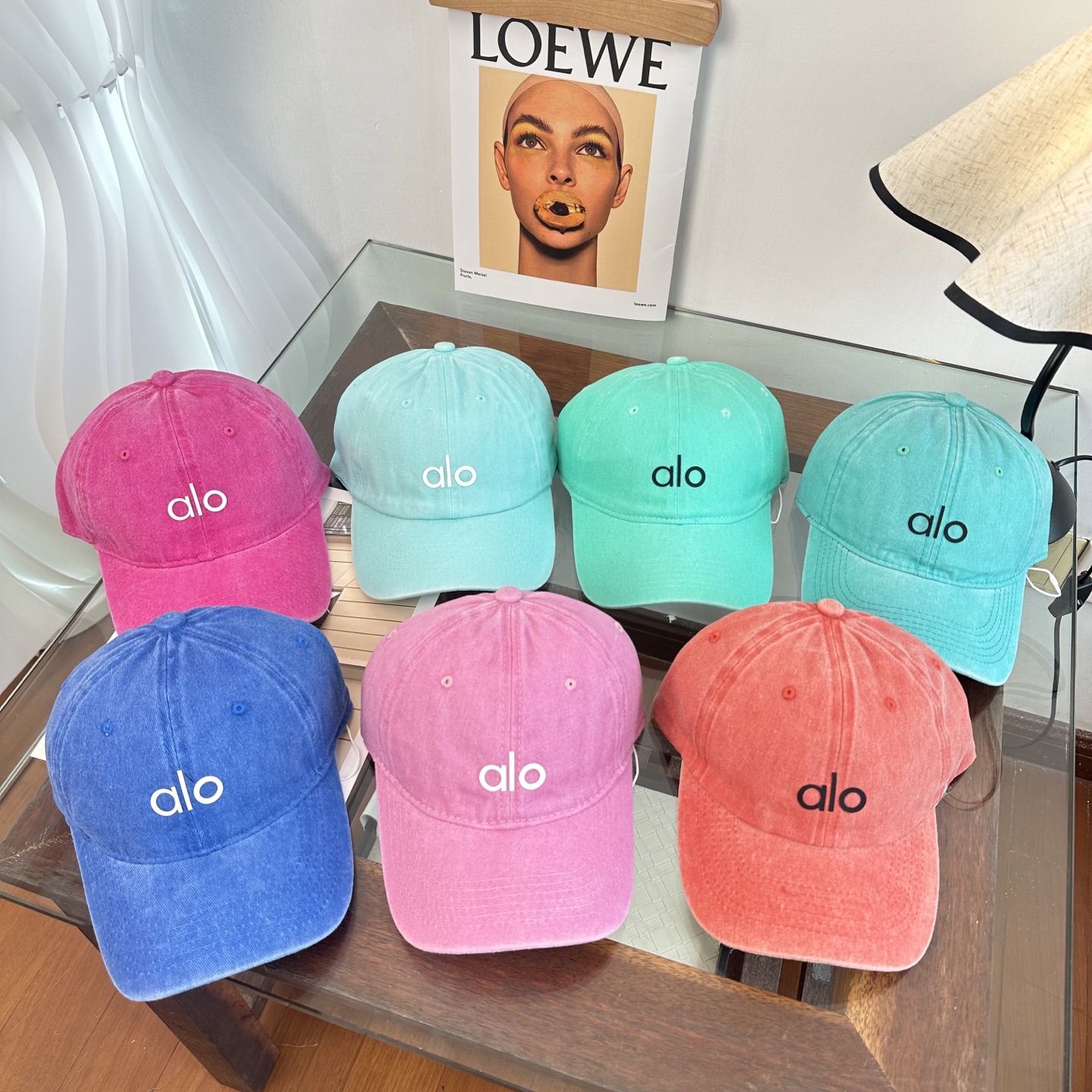 Alo 🔥爆款 新款棒球帽定制面料，简约时尚更透气，超火爆现货秒发