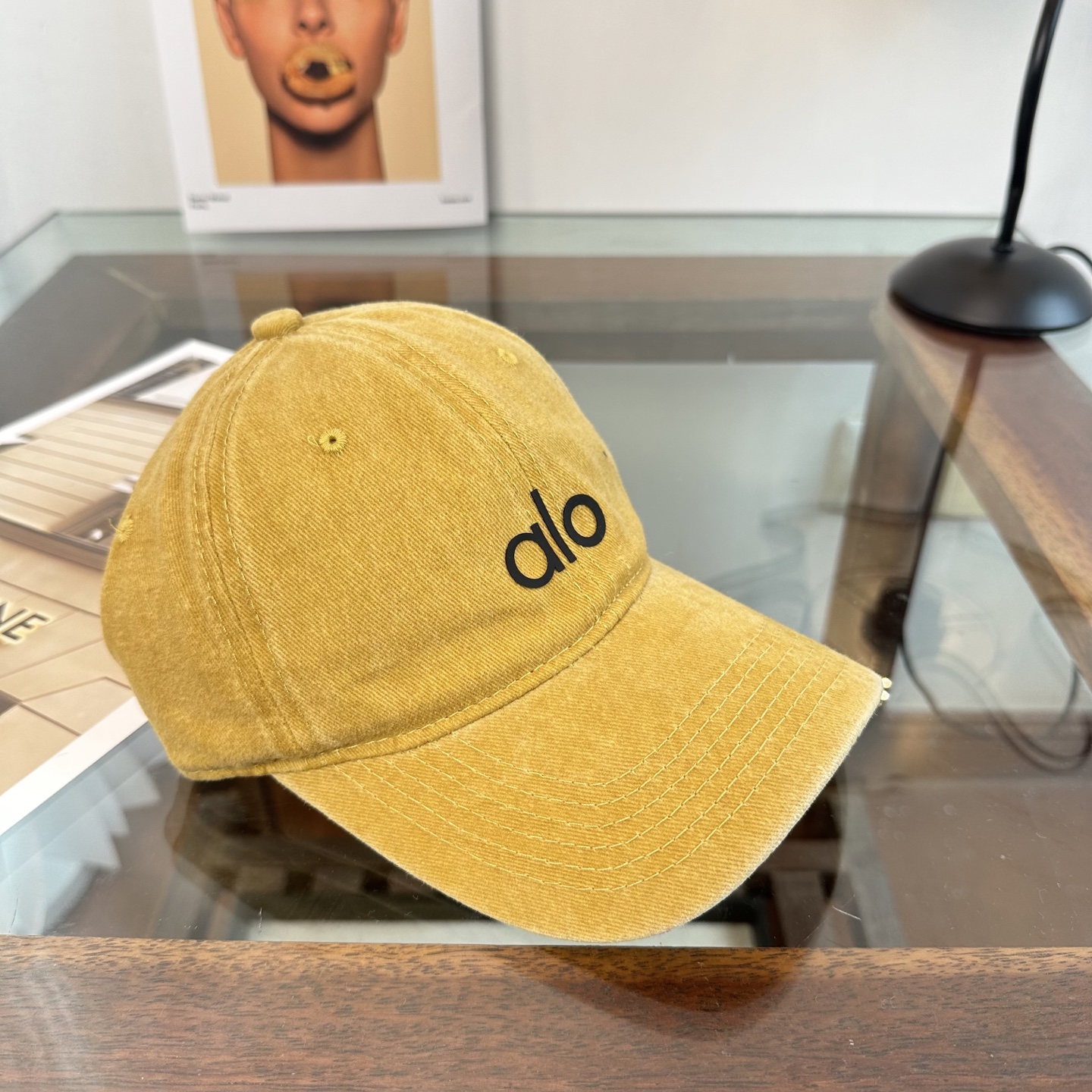 Alo 🔥爆款 新款棒球帽定制面料，简约时尚更透气，超火爆现货秒发