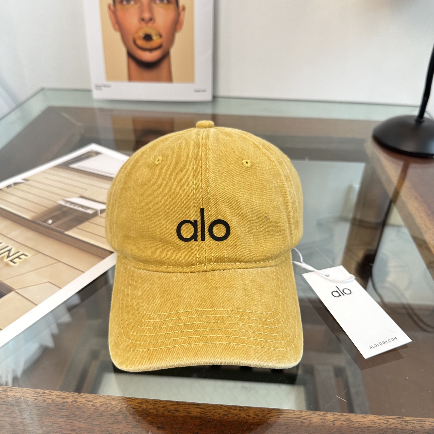 Alo 🔥爆款 新款棒球帽定制面料，简约时尚更透气，超火爆现货秒发