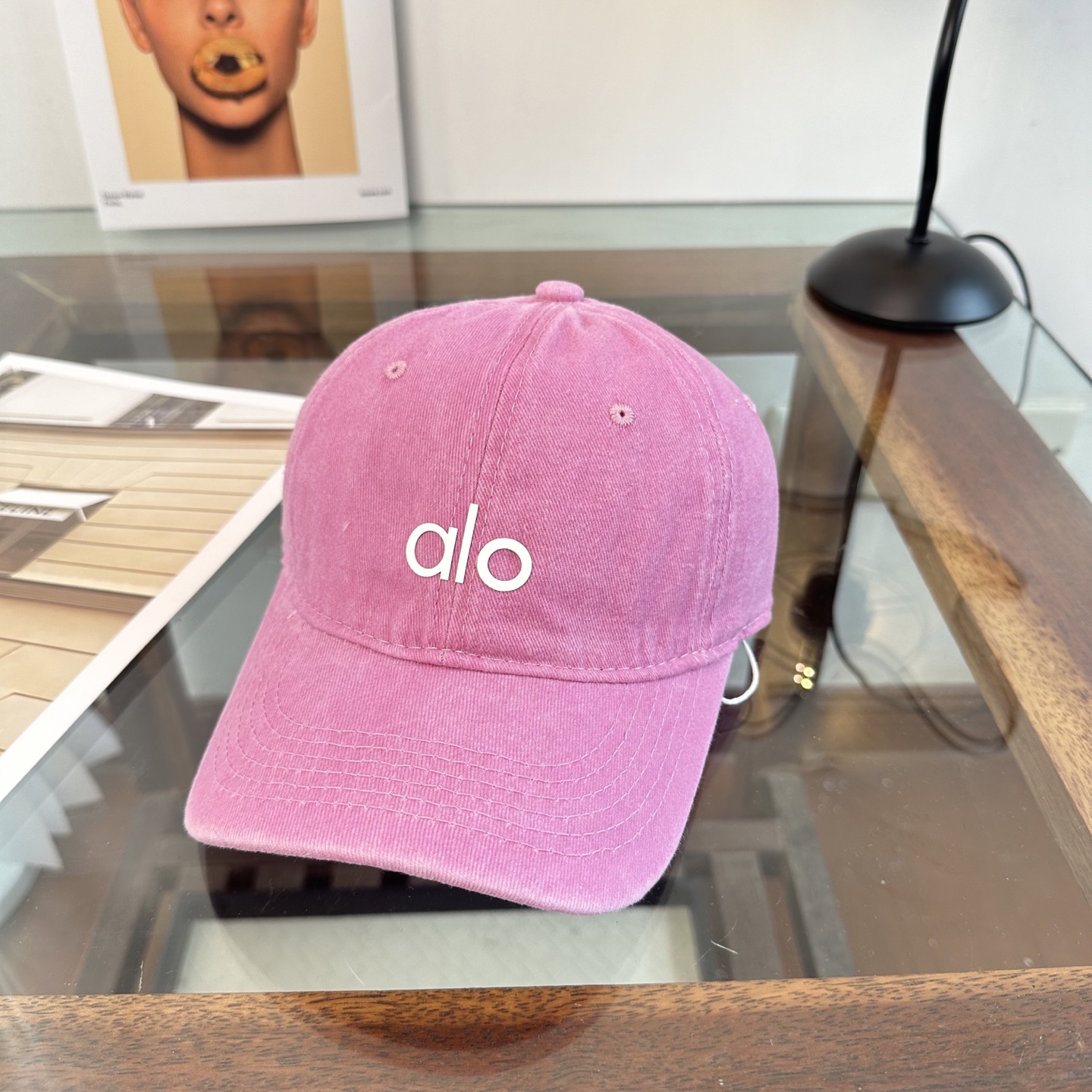 Alo 🔥爆款 新款棒球帽定制面料，简约时尚更透气，超火爆现货秒发