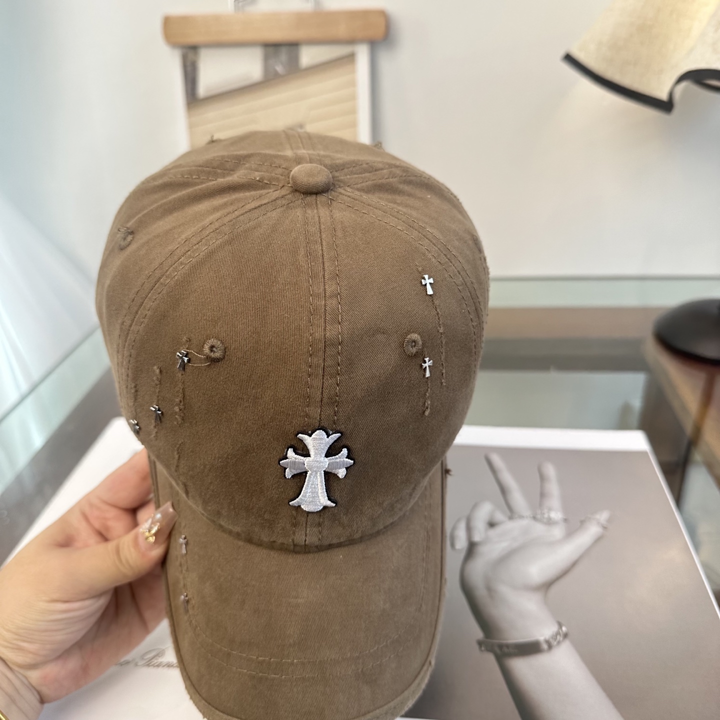 Chrome hearts 克罗心 新款十字架 高品质棒球帽，高端定制版！网红时尚博主同款！墙裂推荐！质