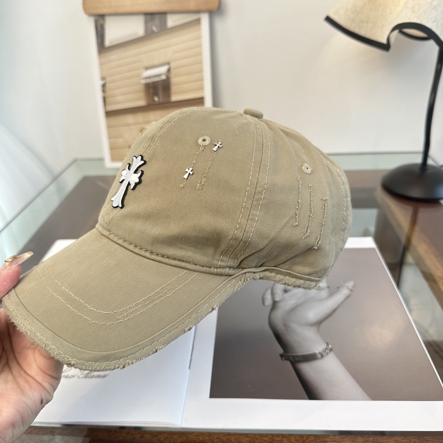 Chrome hearts 克罗心 新款十字架 高品质棒球帽，高端定制版！网红时尚博主同款！墙裂推荐！质