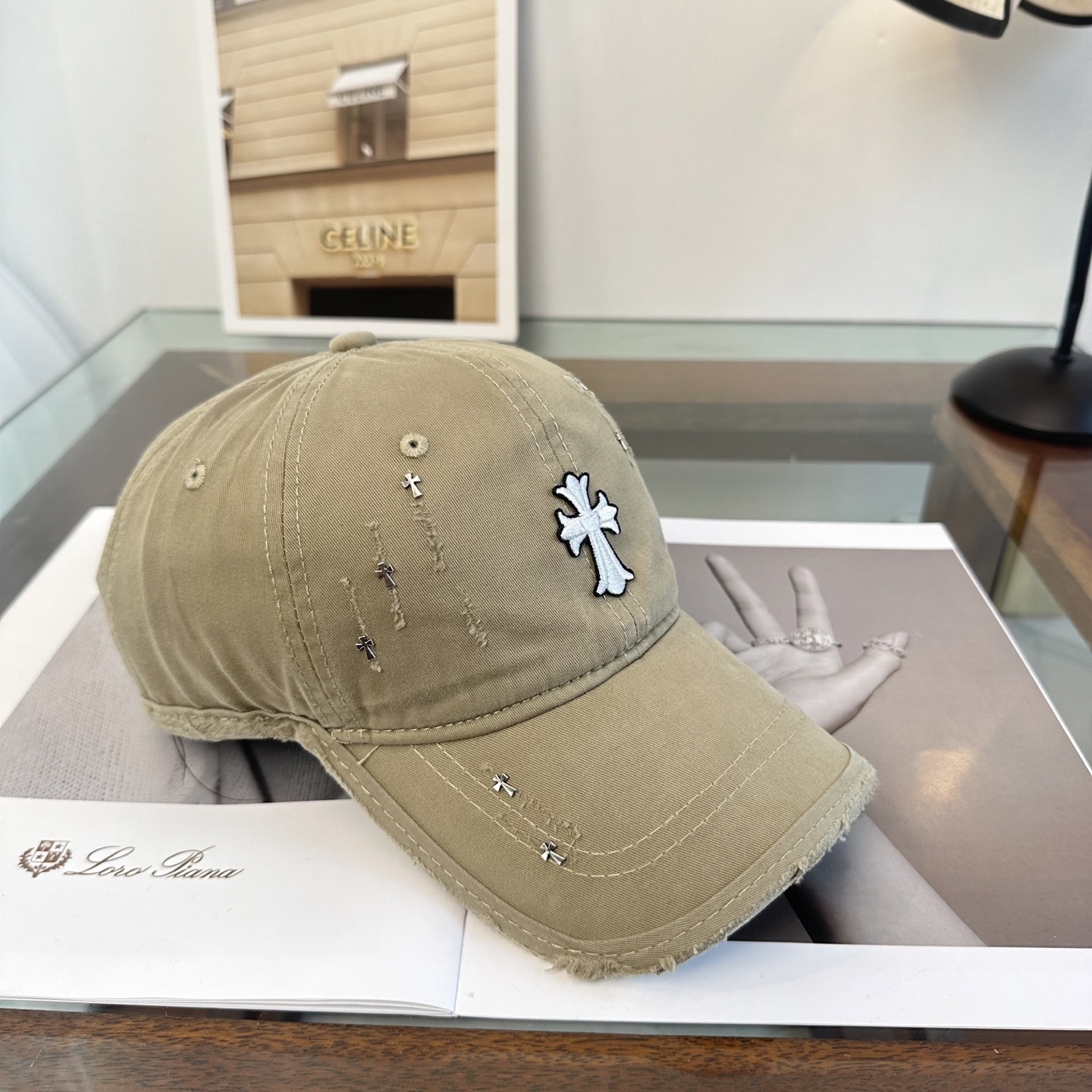 Chrome hearts 克罗心 新款十字架 高品质棒球帽，高端定制版！网红时尚博主同款！墙裂推荐！质