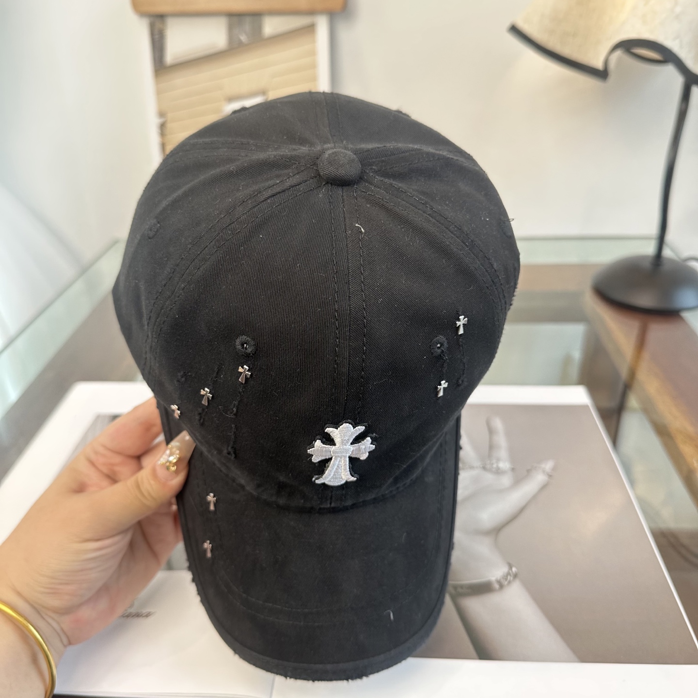Chrome hearts 克罗心 新款十字架 高品质棒球帽，高端定制版！网红时尚博主同款！墙裂推荐！质