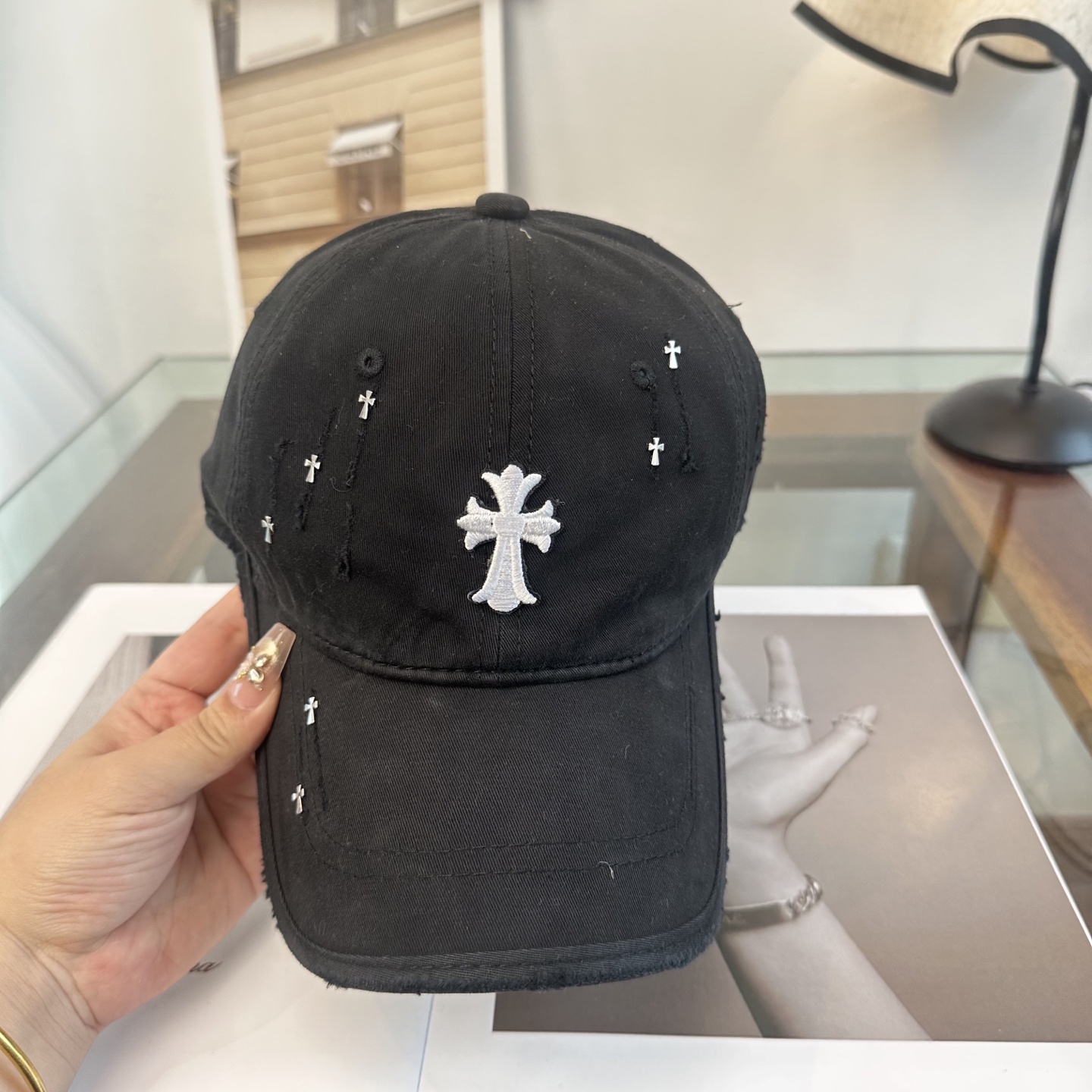 Chrome hearts 克罗心 新款十字架 高品质棒球帽，高端定制版！网红时尚博主同款！墙裂推荐！质