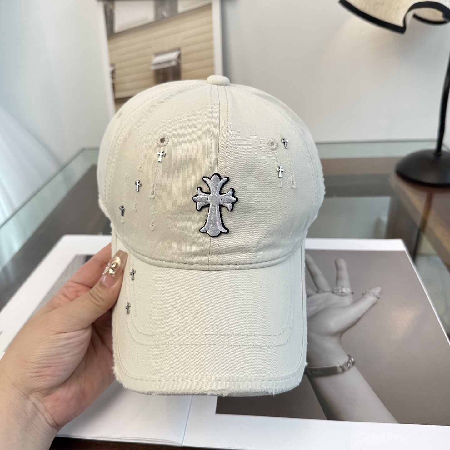 Chrome hearts 克罗心 新款十字架 高品质棒球帽，高端定制版！网红时尚博主同款！墙裂推荐！质