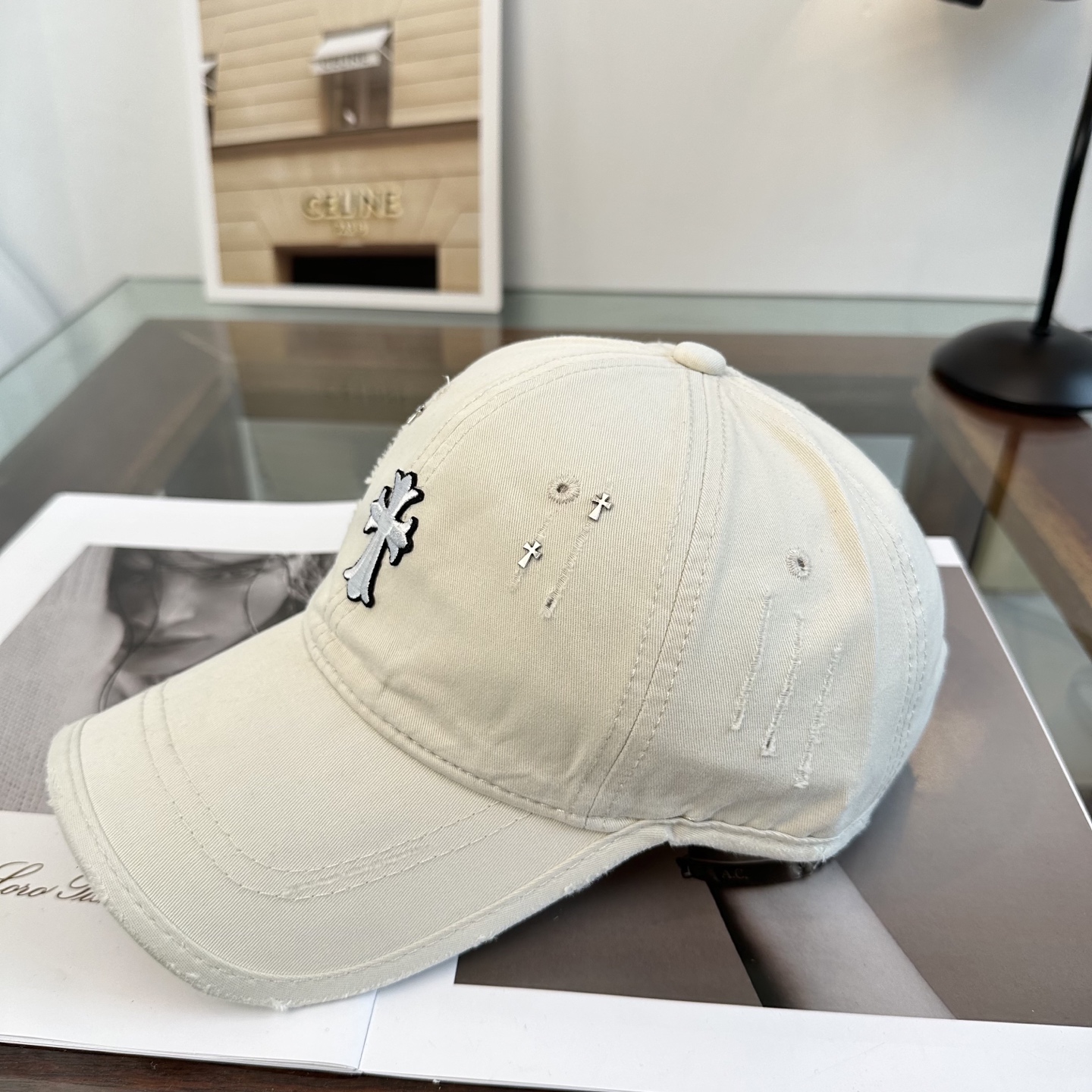 Chrome hearts 克罗心 新款十字架 高品质棒球帽，高端定制版！网红时尚博主同款！墙裂推荐！质