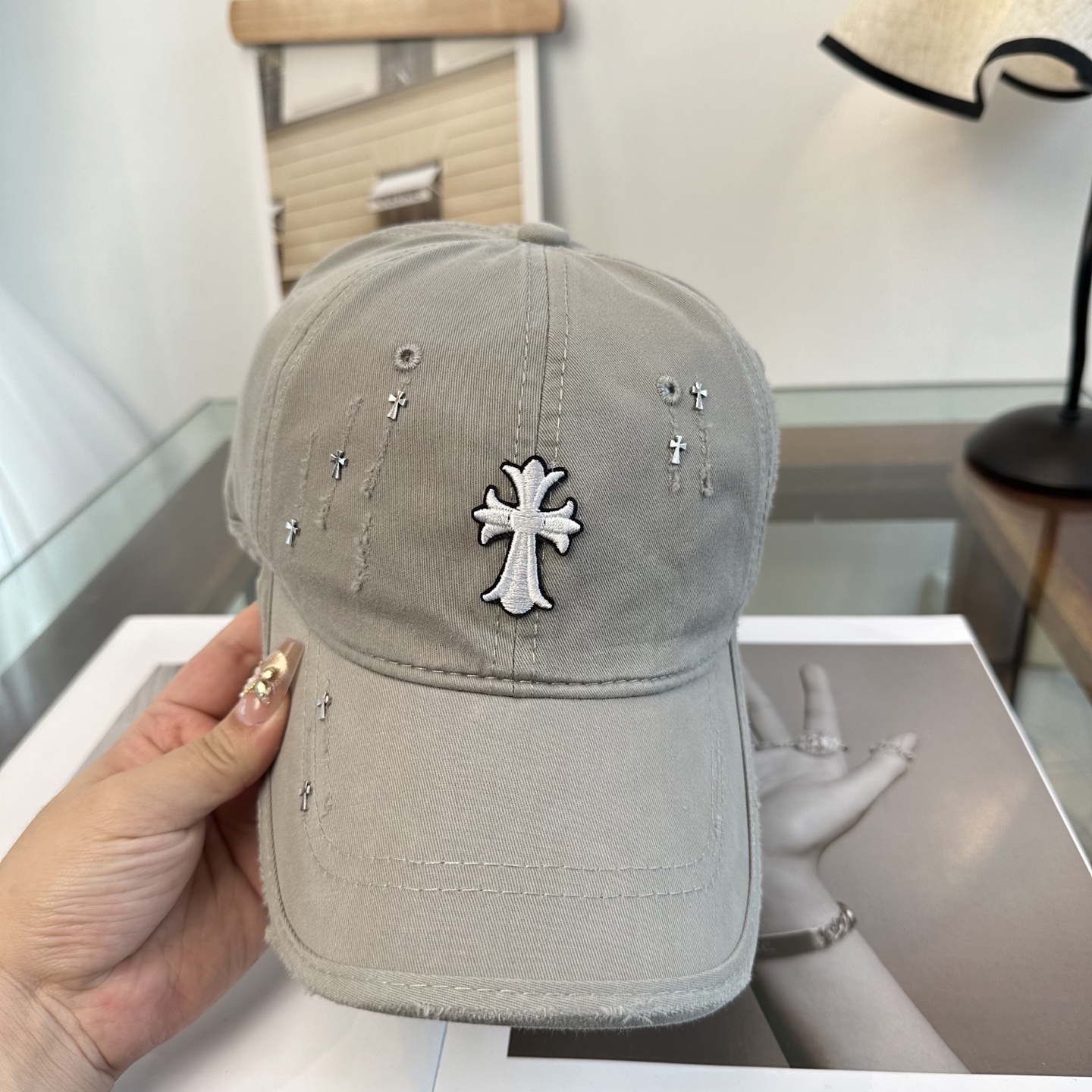 Chrome hearts 克罗心 新款十字架 高品质棒球帽，高端定制版！网红时尚博主同款！墙裂推荐！质