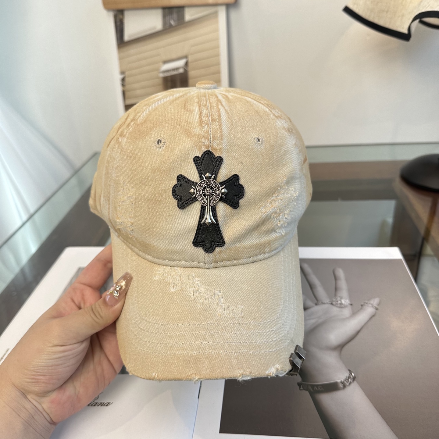 Chrome hearts 克罗心 新款十字架 高品质棒球帽，高端定制版！网红时尚博主同款！墙裂推荐！质