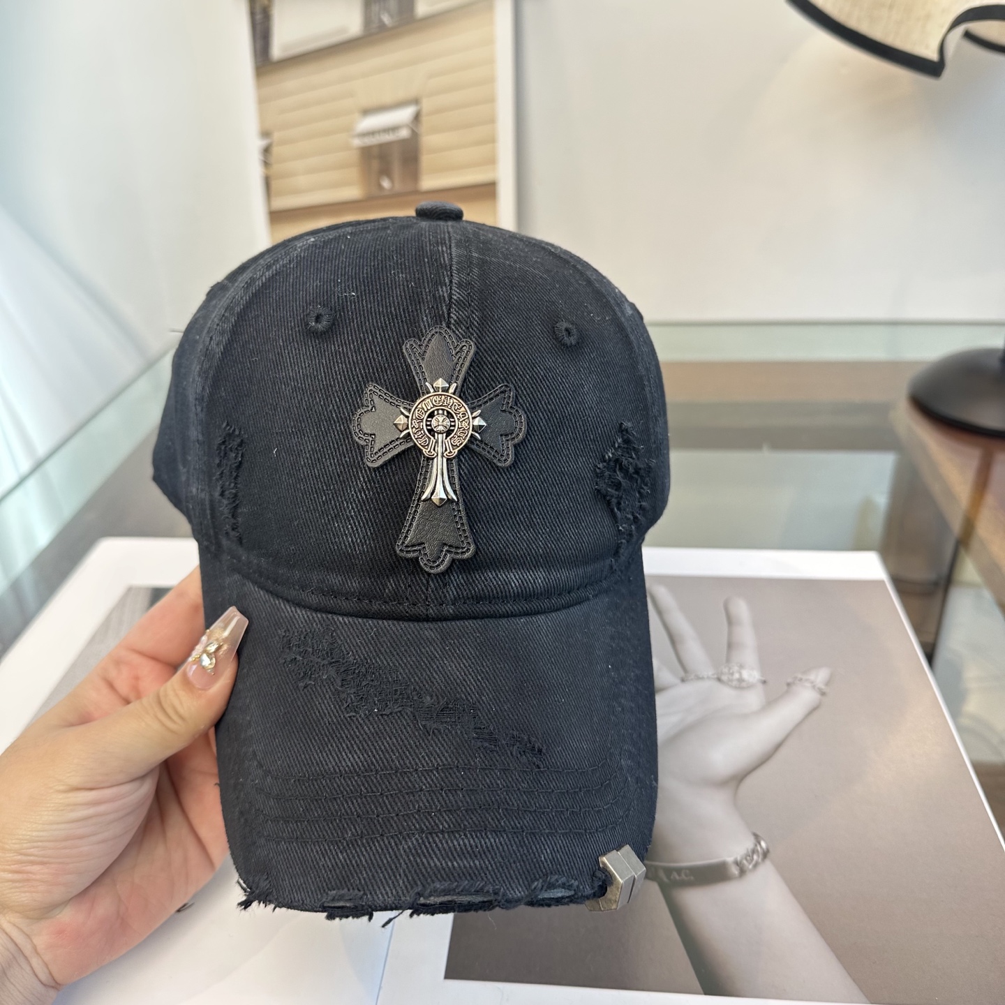 Chrome hearts 克罗心 新款十字架 高品质棒球帽，高端定制版！网红时尚博主同款！墙裂推荐！质