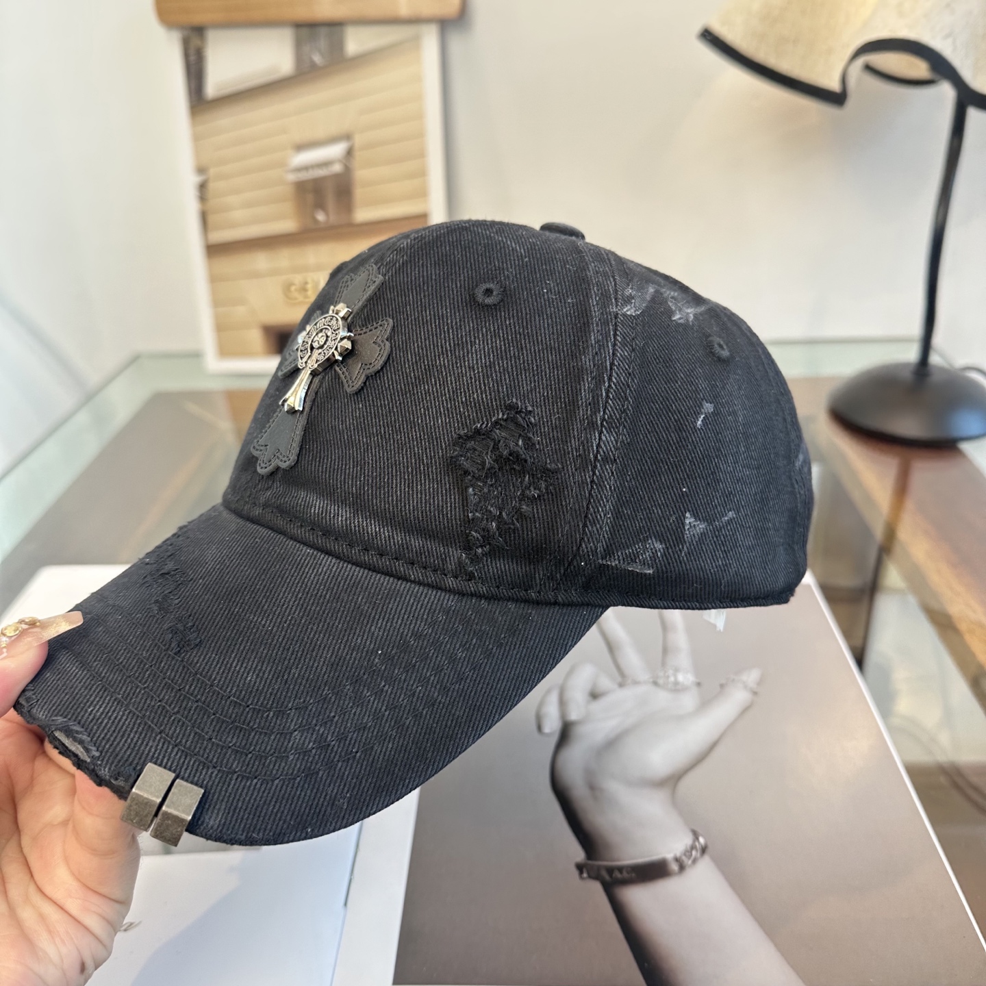Chrome hearts 克罗心 新款十字架 高品质棒球帽，高端定制版！网红时尚博主同款！墙裂推荐！质