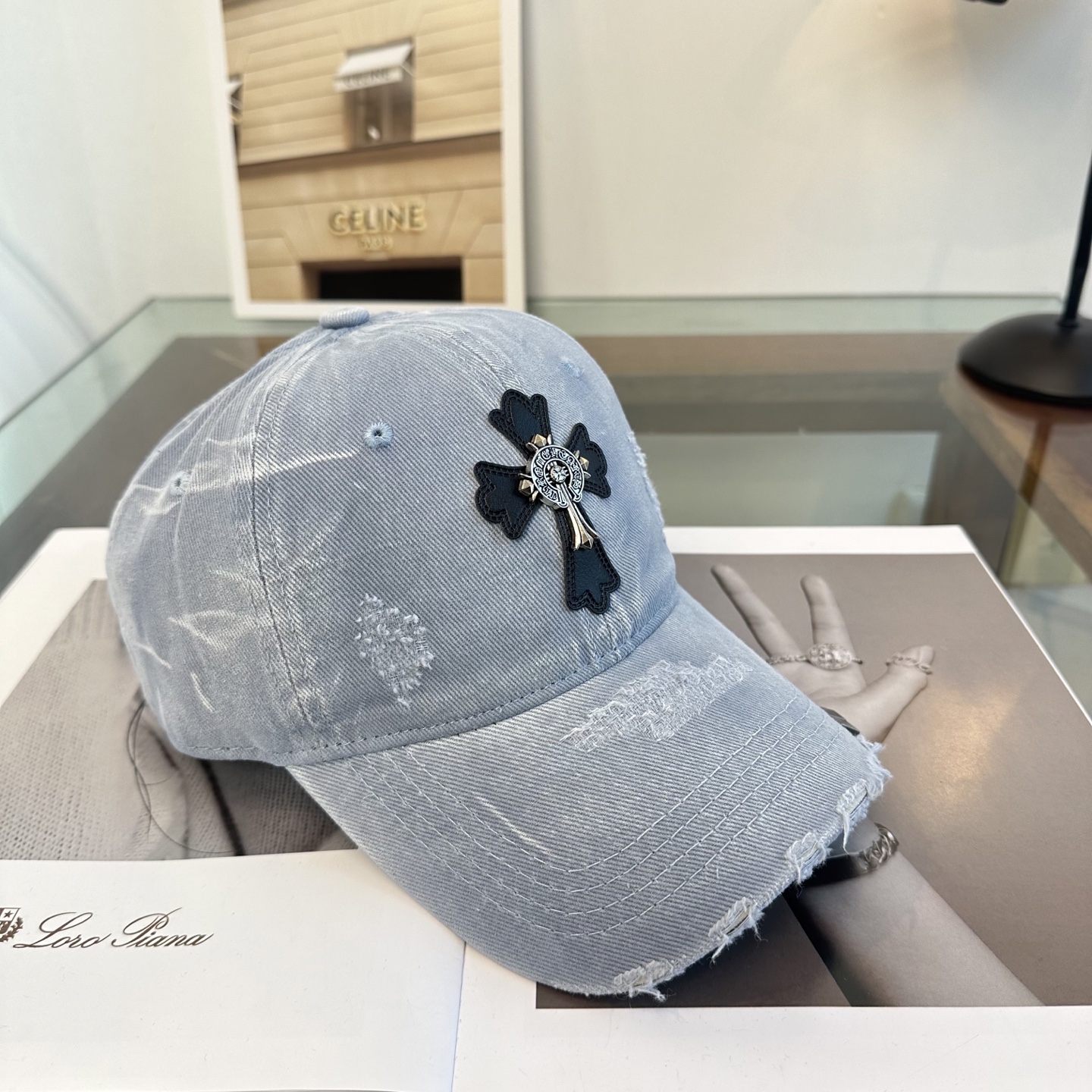 Chrome hearts 克罗心 新款十字架 高品质棒球帽，高端定制版！网红时尚博主同款！墙裂推荐！质