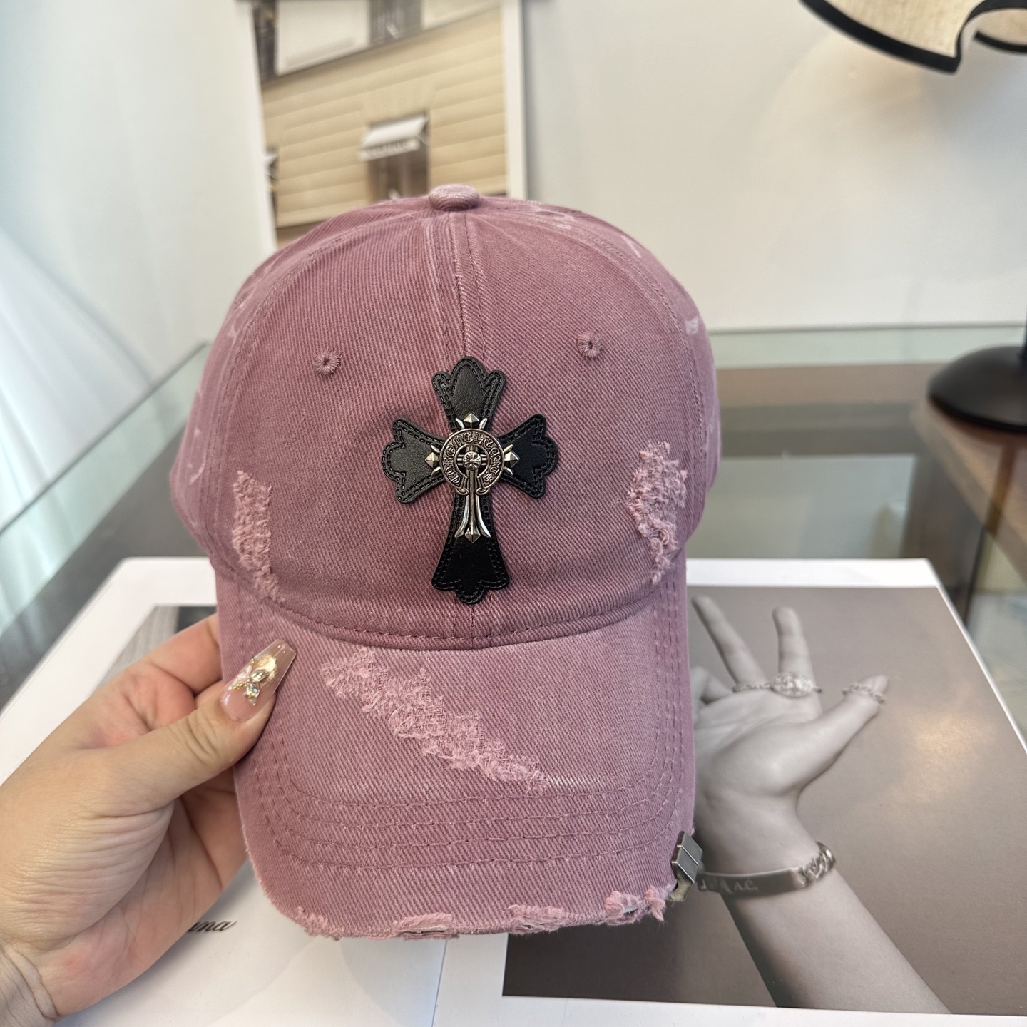 Chrome hearts 克罗心 新款十字架 高品质棒球帽，高端定制版！网红时尚博主同款！墙裂推荐！质