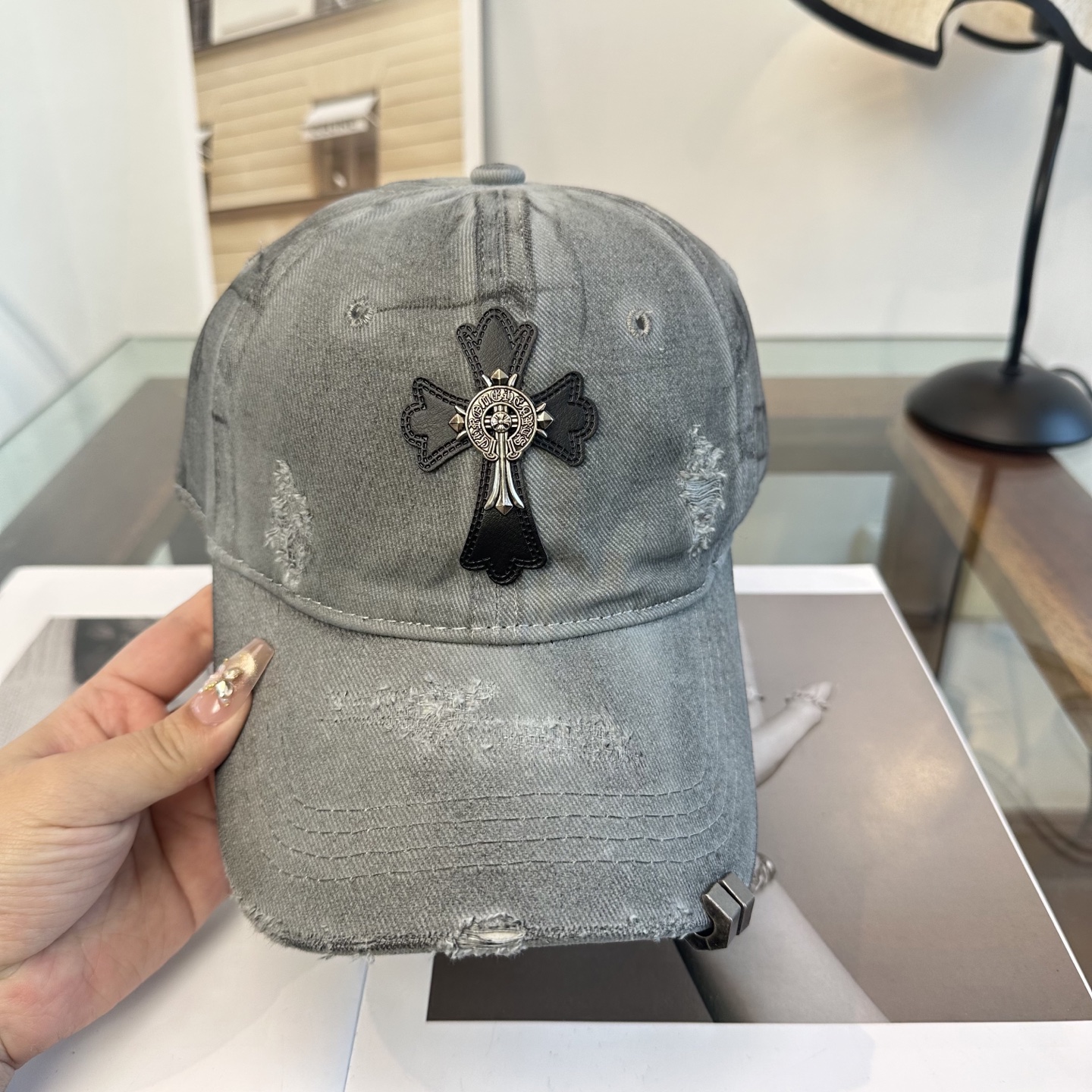 Chrome hearts 克罗心 新款十字架 高品质棒球帽，高端定制版！网红时尚博主同款！墙裂推荐！质